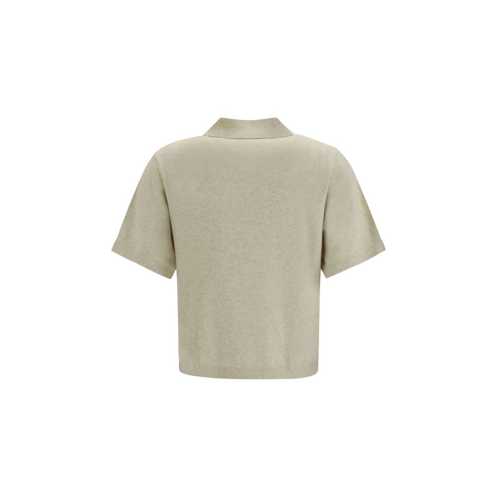Isabel Marant Étoile Gray Cotton Polo Women's Shirt