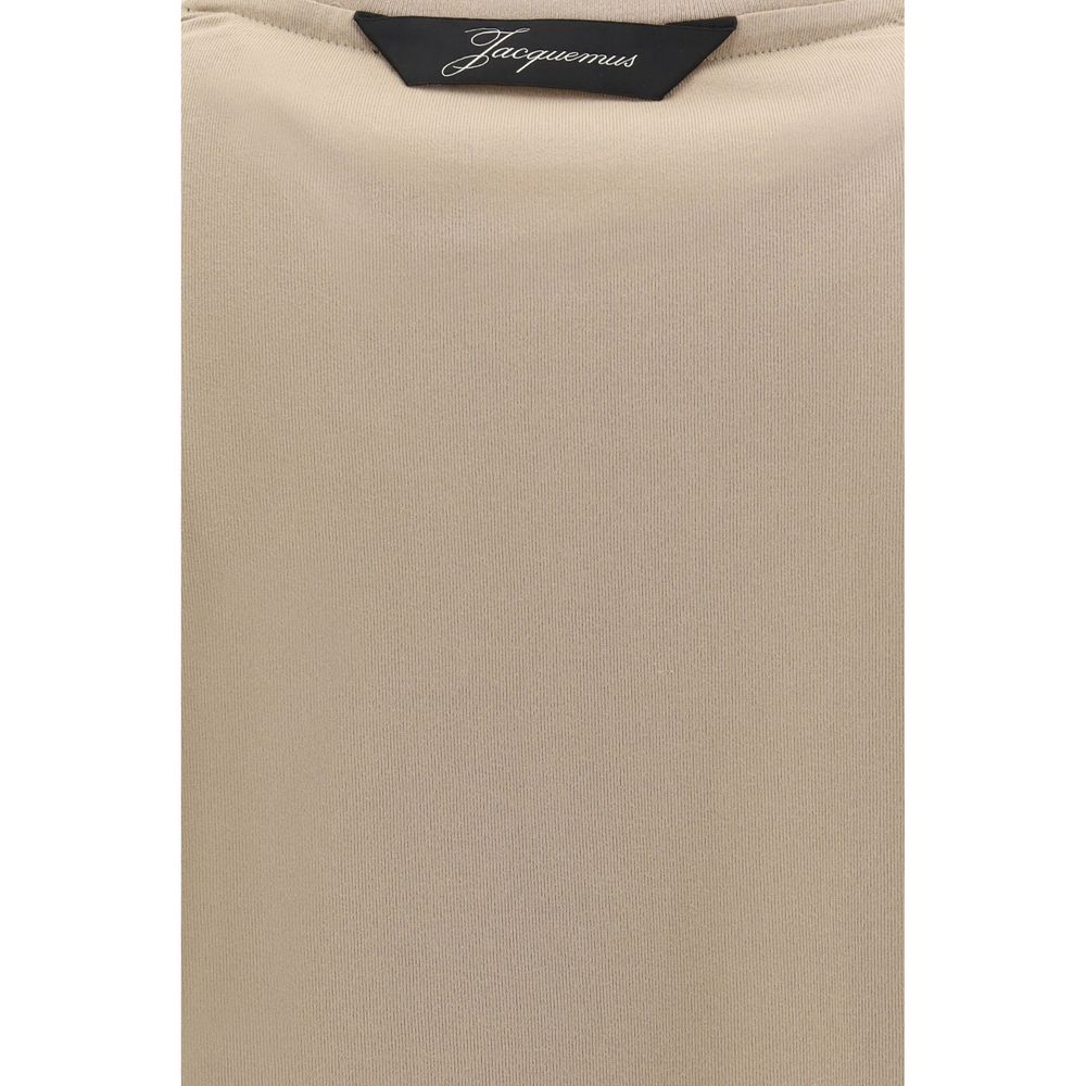 Jacquemus Beige Paper Long Sleeve Men's T-Shirt