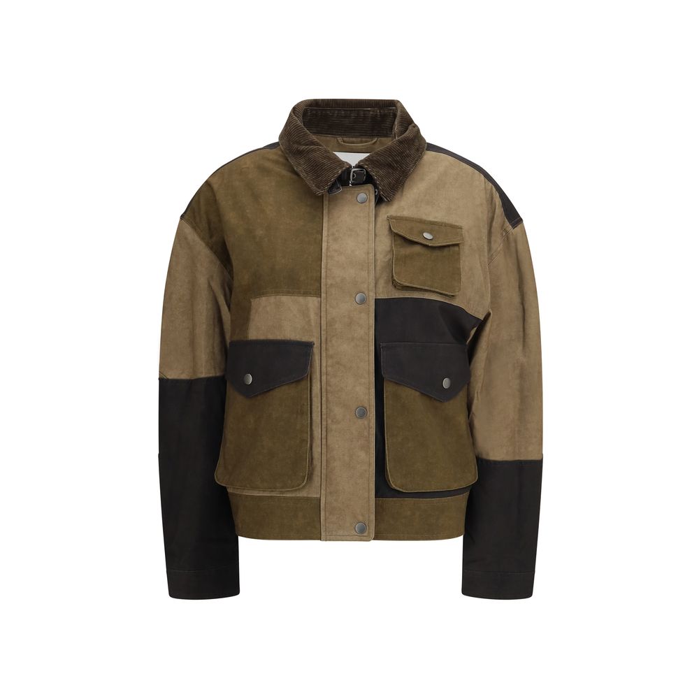 Isabel Marant Étoile Bicolor Cotton Denim Women's Jacket