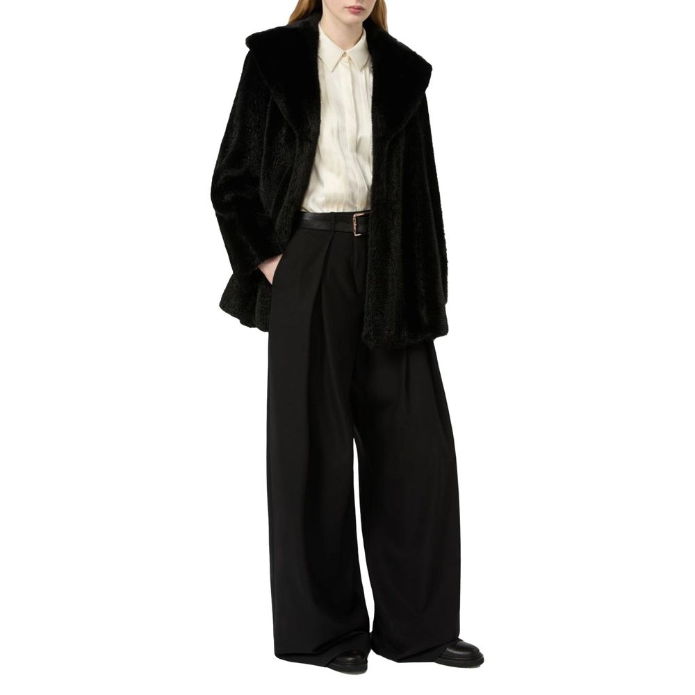 Max Mara Black Elastane Casual Women's Pants