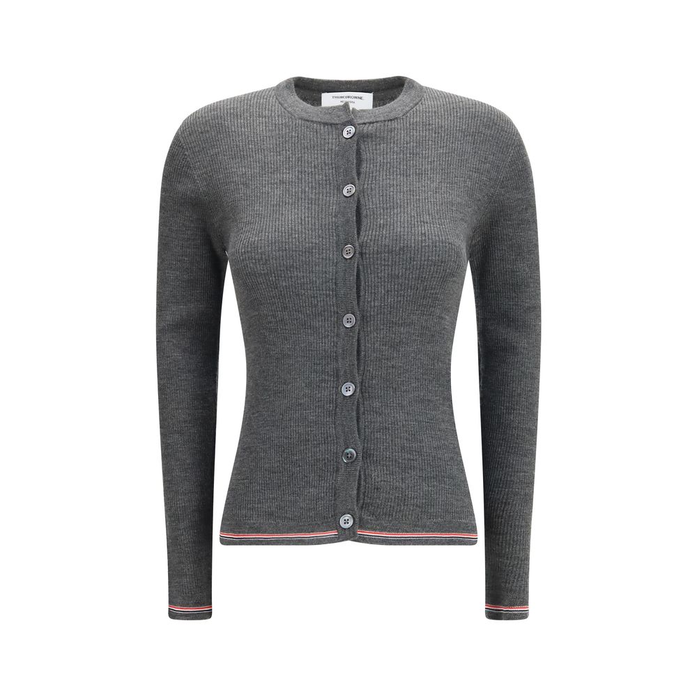 Thom Browne Gray Wool Oves Aries Women's Cardigan
