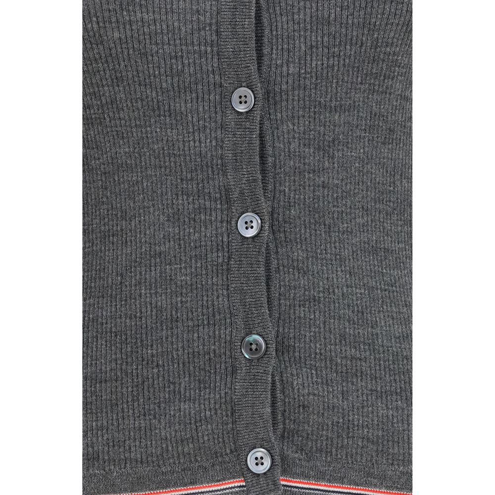 Thom Browne Gray Wool Oves Aries Women's Cardigan