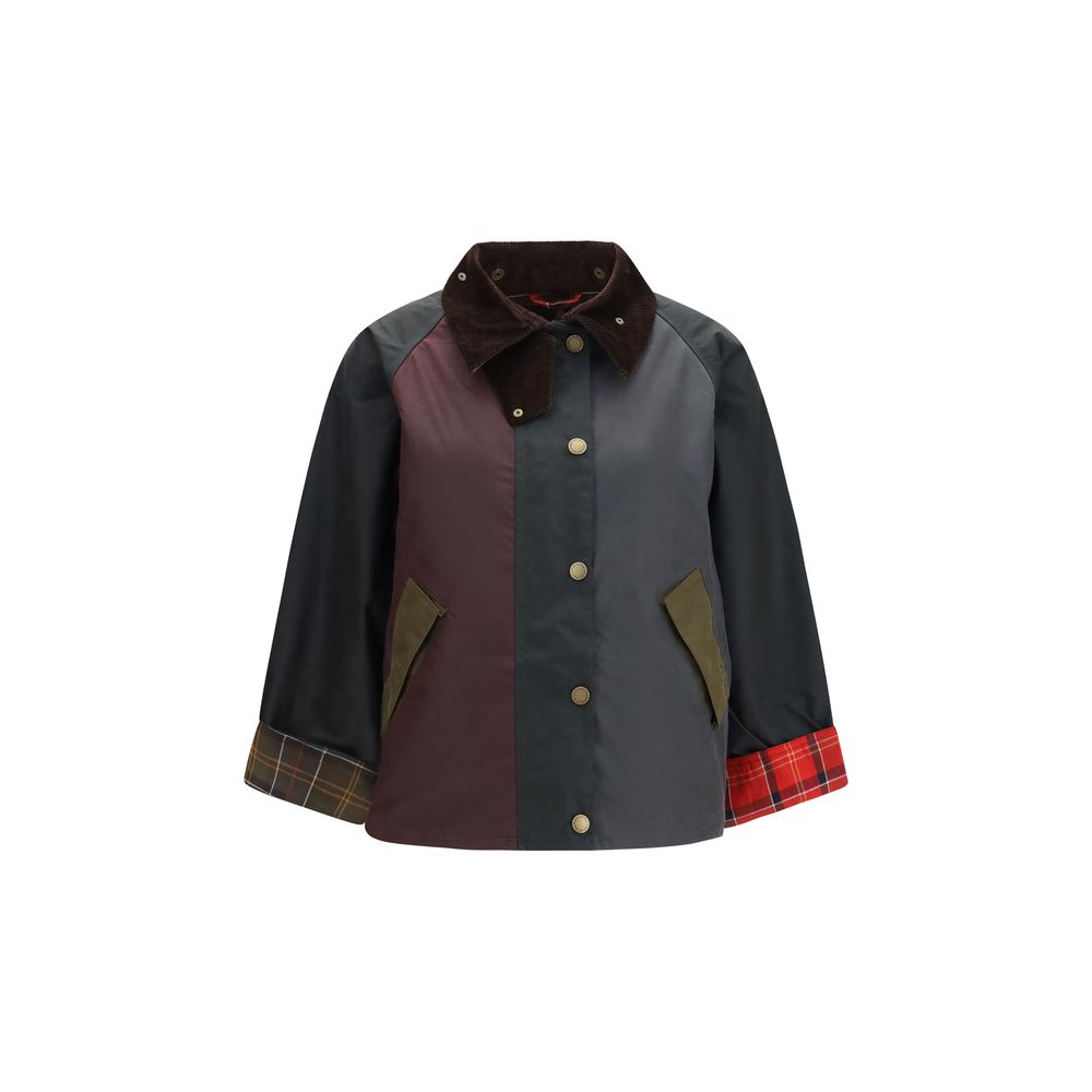 Barbour Blue Cotton Full-Length Women's Jacket