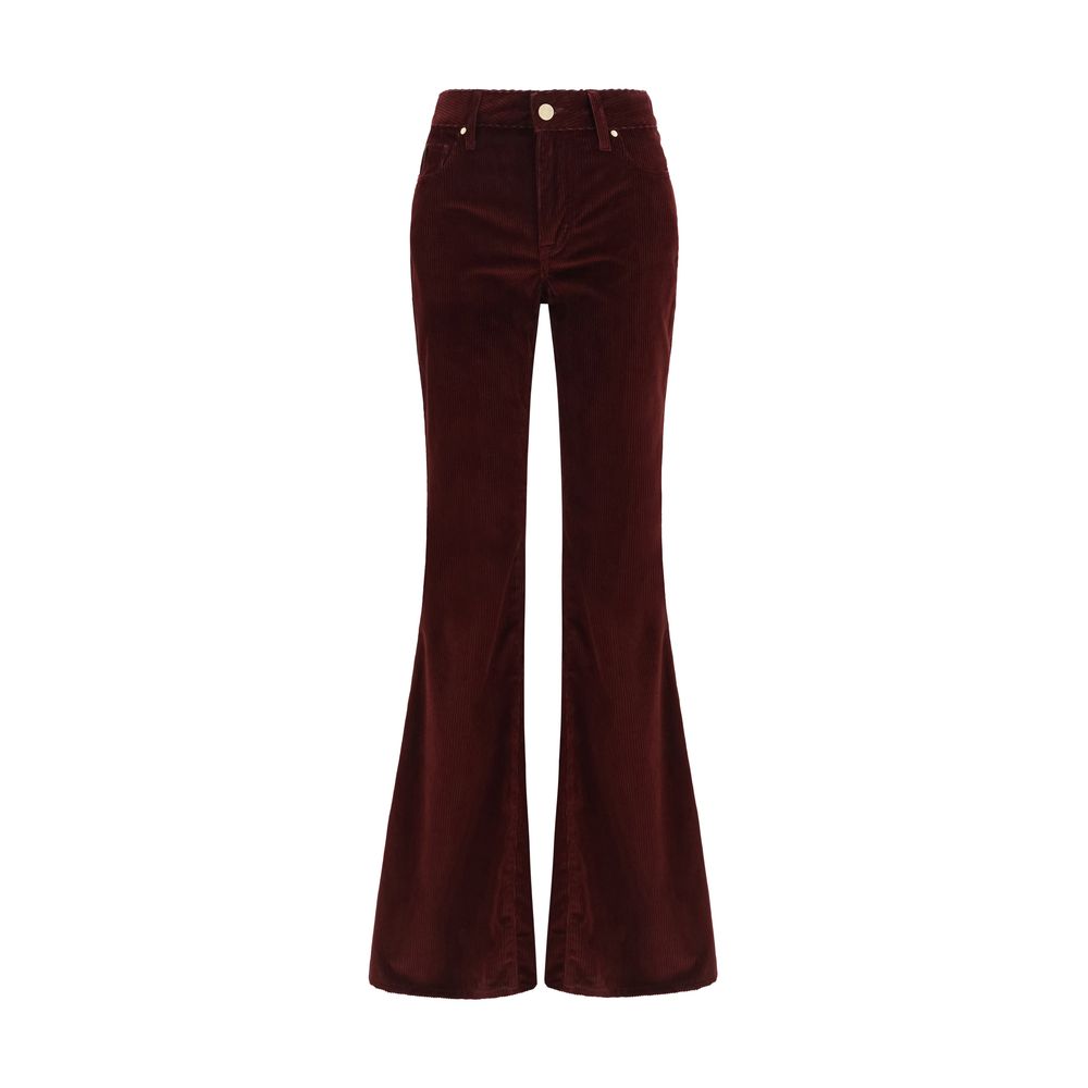 Jacob Cohen Bordeaux Cotton Flared Women's Jeans