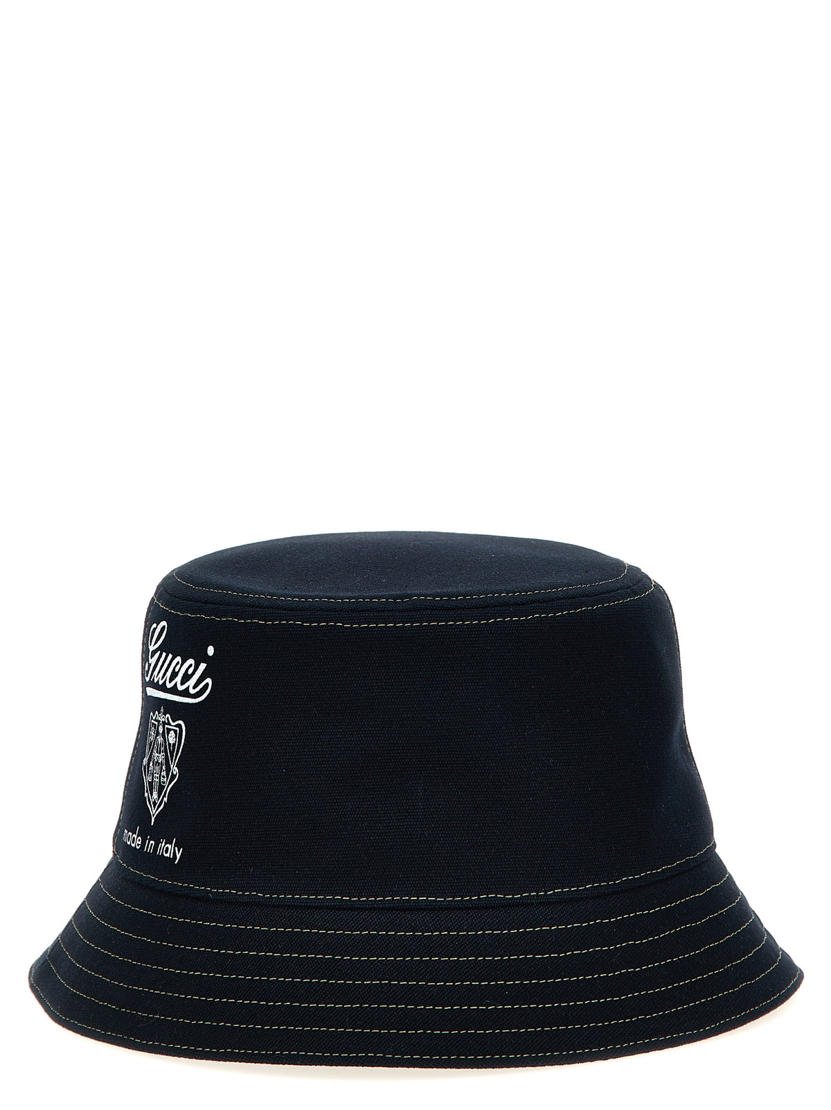Gucci Blue Cotton Bucket Men's Hat
