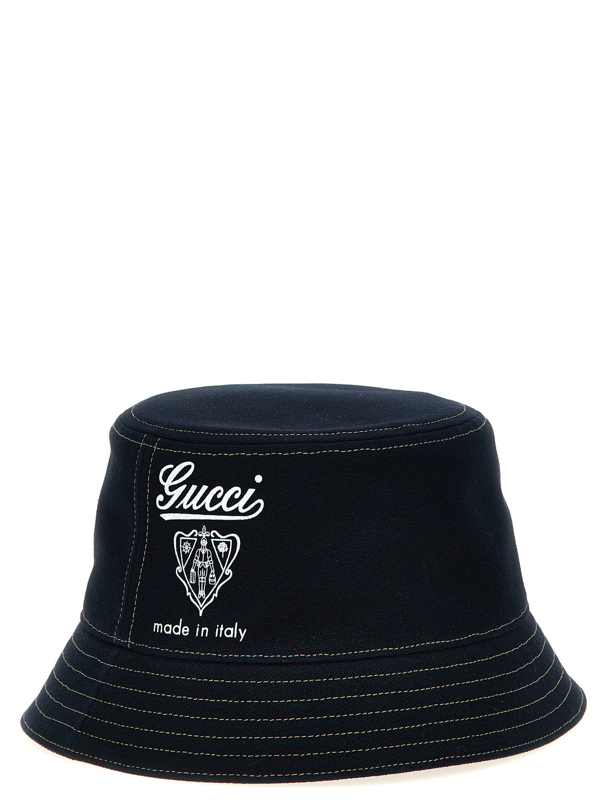 Gucci Blue Cotton Bucket Men's Hat