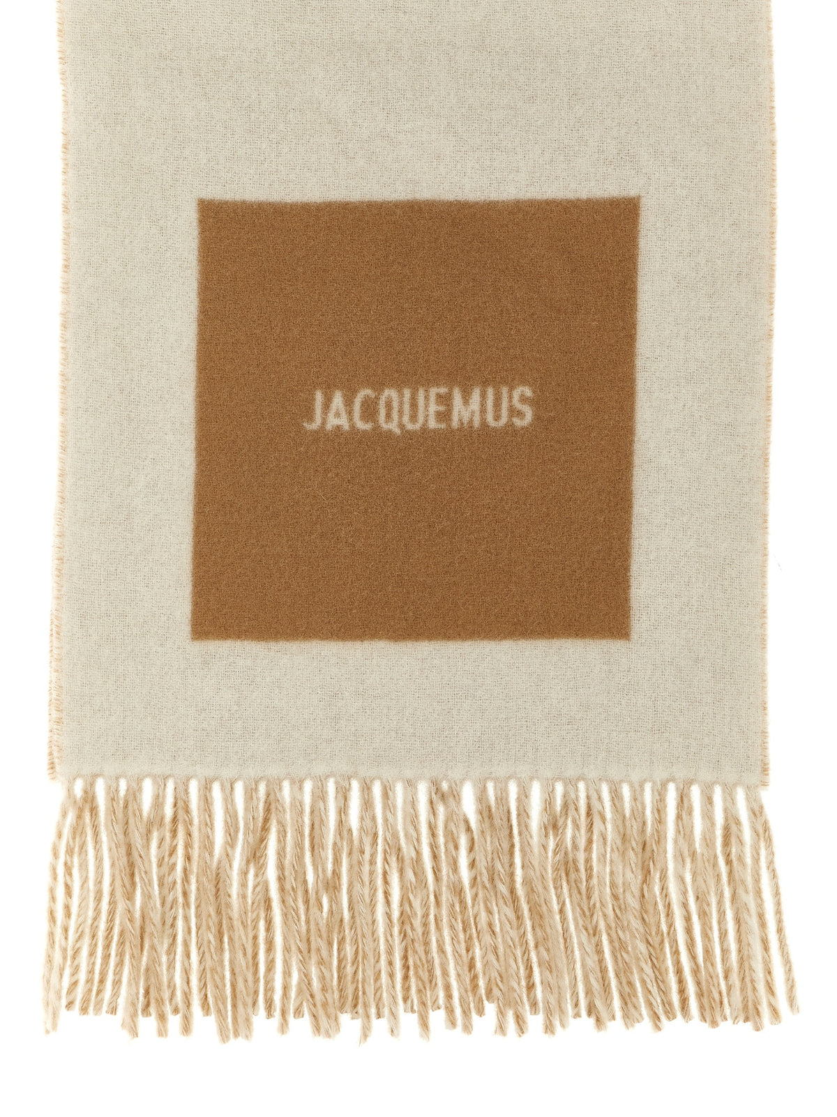 Jacquemus Beige Virgin Wool Men's Foulard