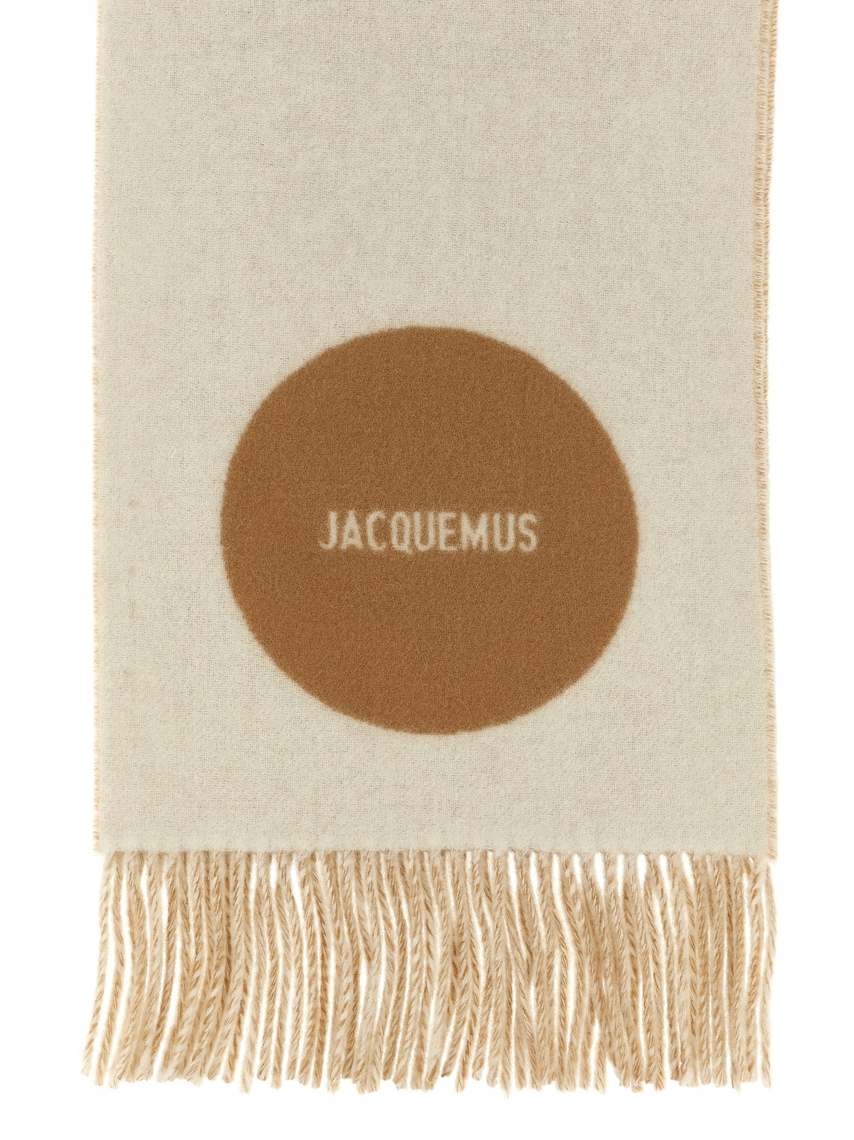 Jacquemus Beige Virgin Wool Men's Foulard