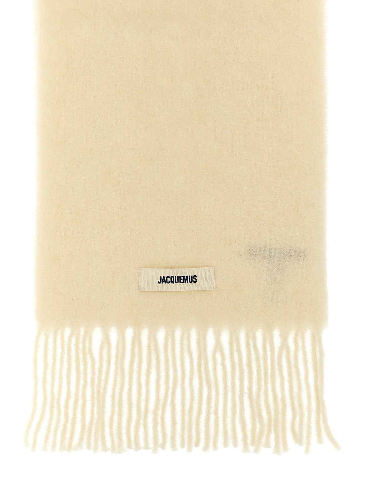 Jacquemus White Alpaca Leather Women's Foulard