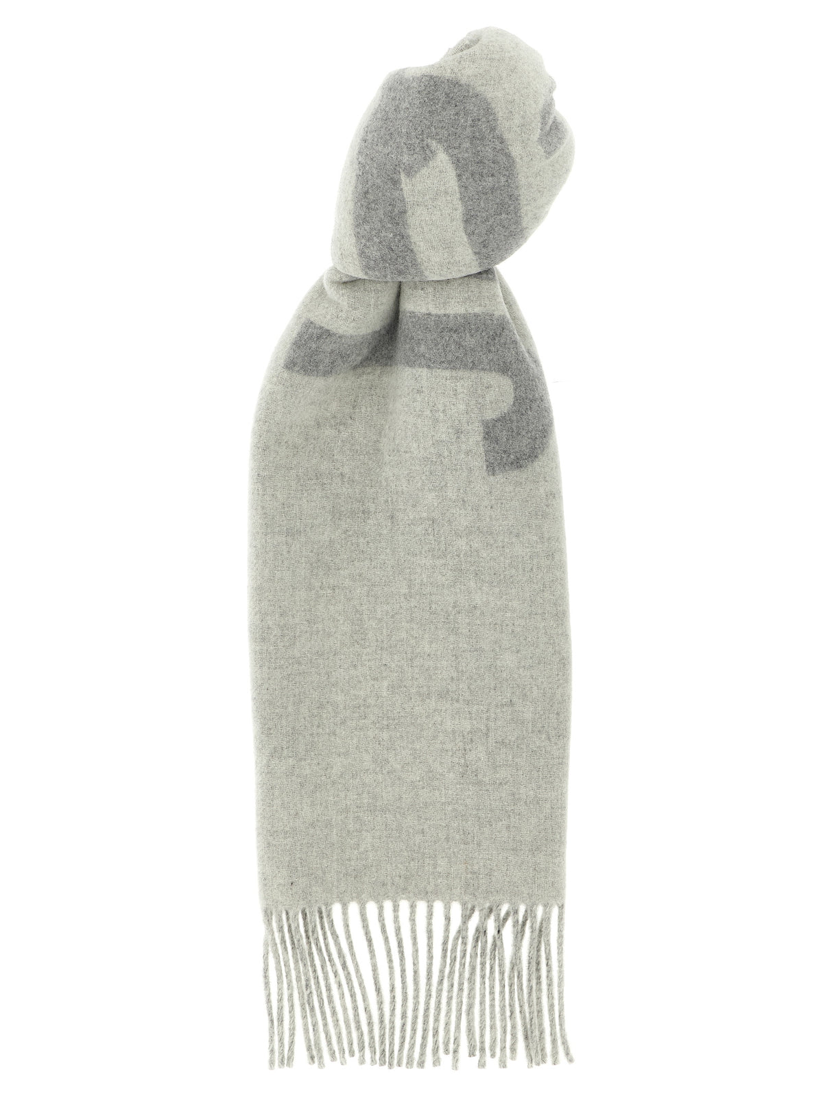 Jacquemus Gray Wool Men's Foulard