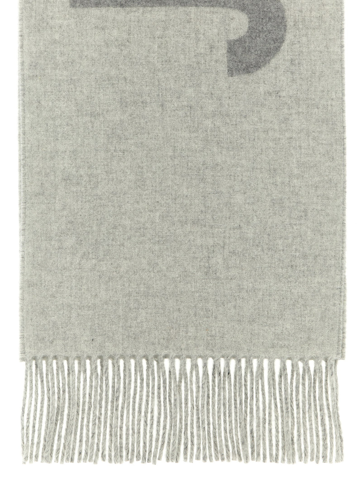 Jacquemus Gray Wool Men's Foulard