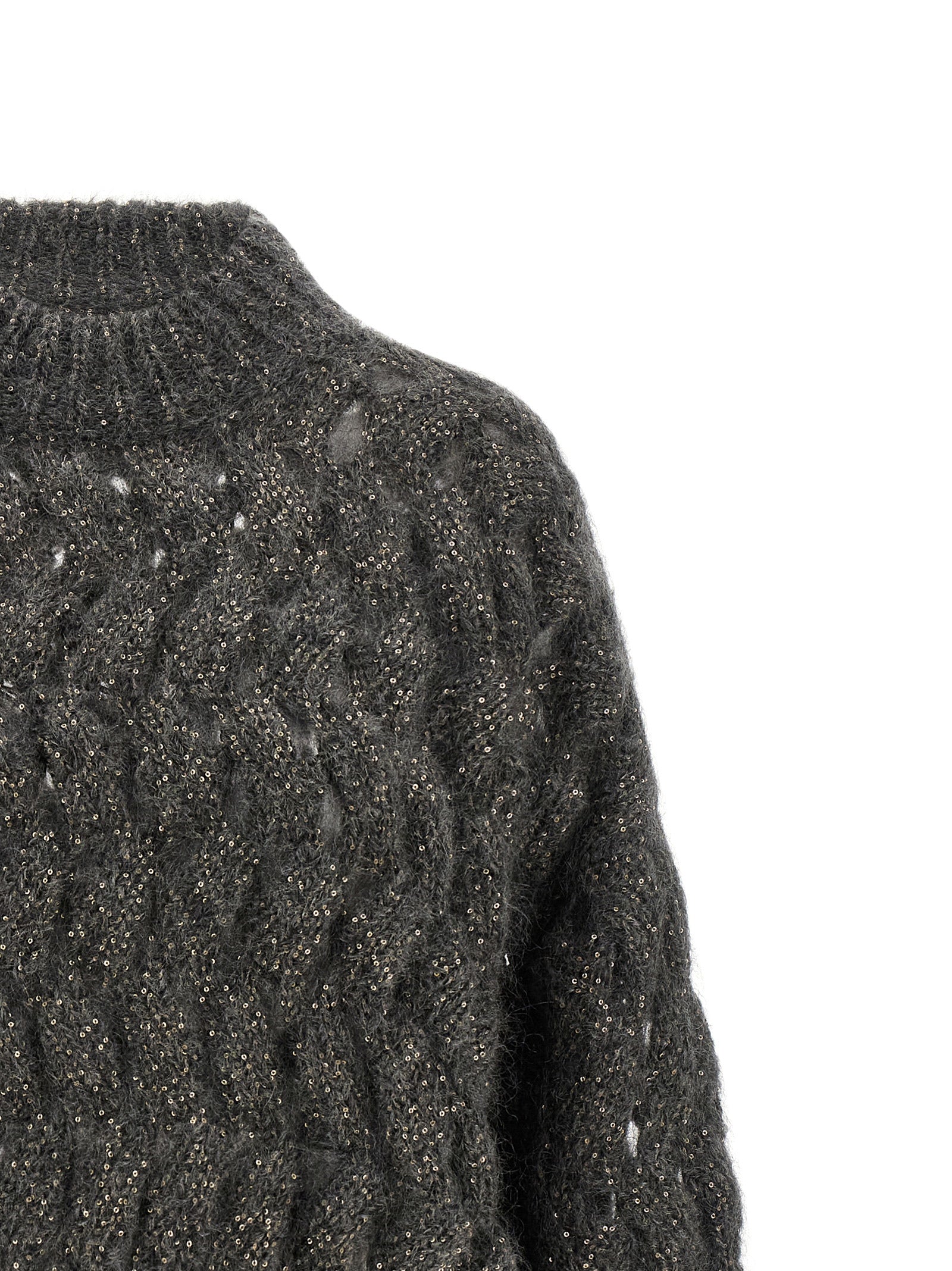 Brunello Cucinelli Gray Wool Women's Cardigan