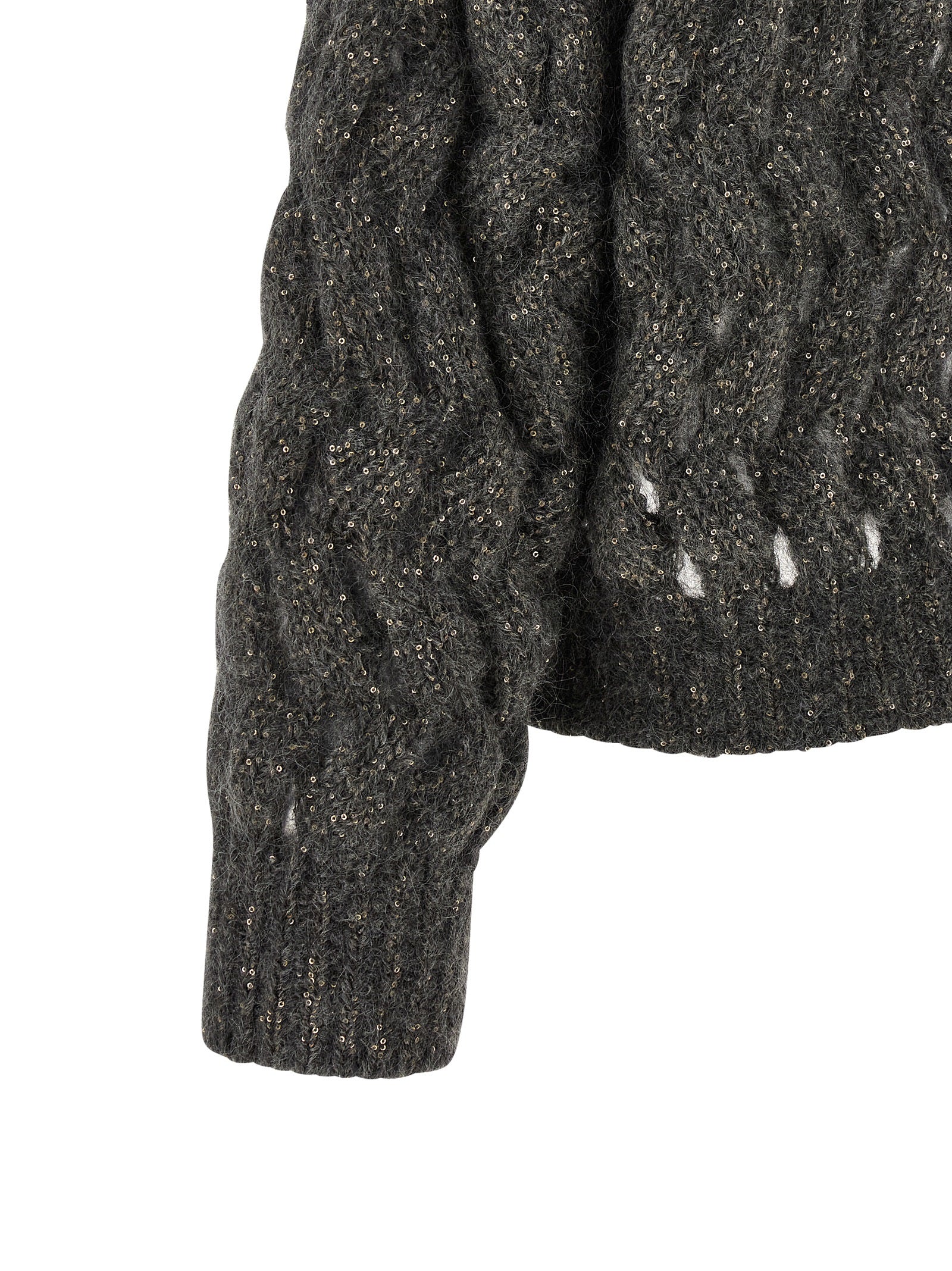 Brunello Cucinelli Gray Wool Women's Cardigan