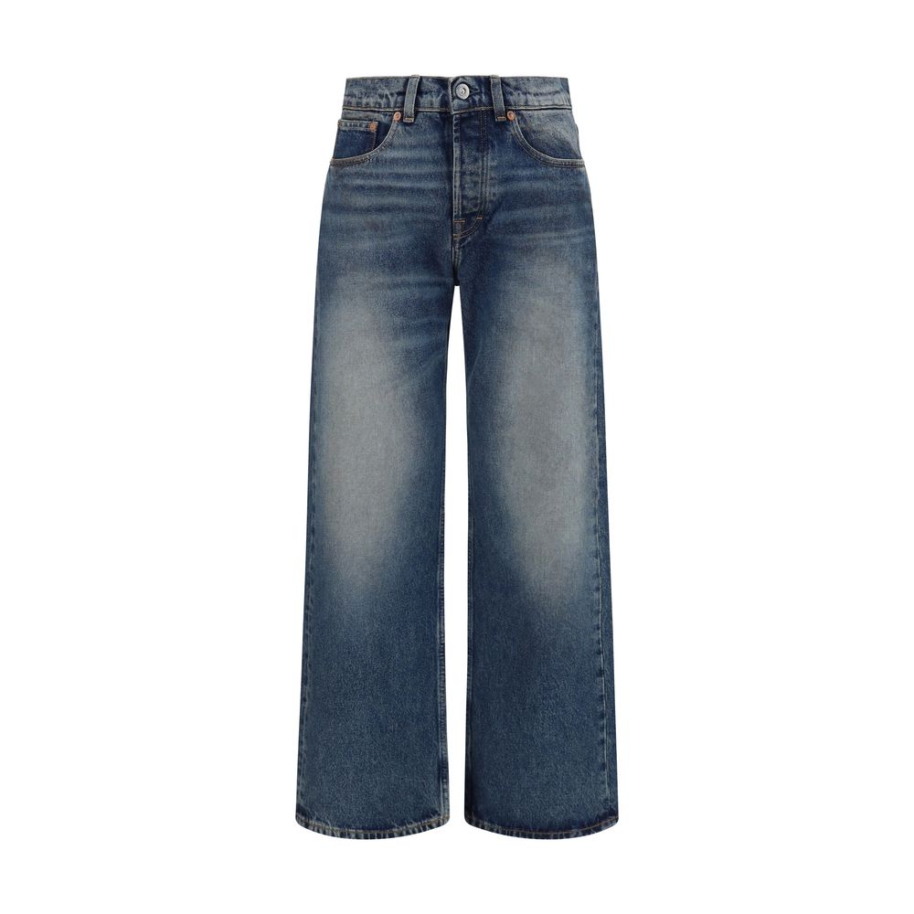 Our Legacy Blue Cotton Relaxed Fit Women's Jeans