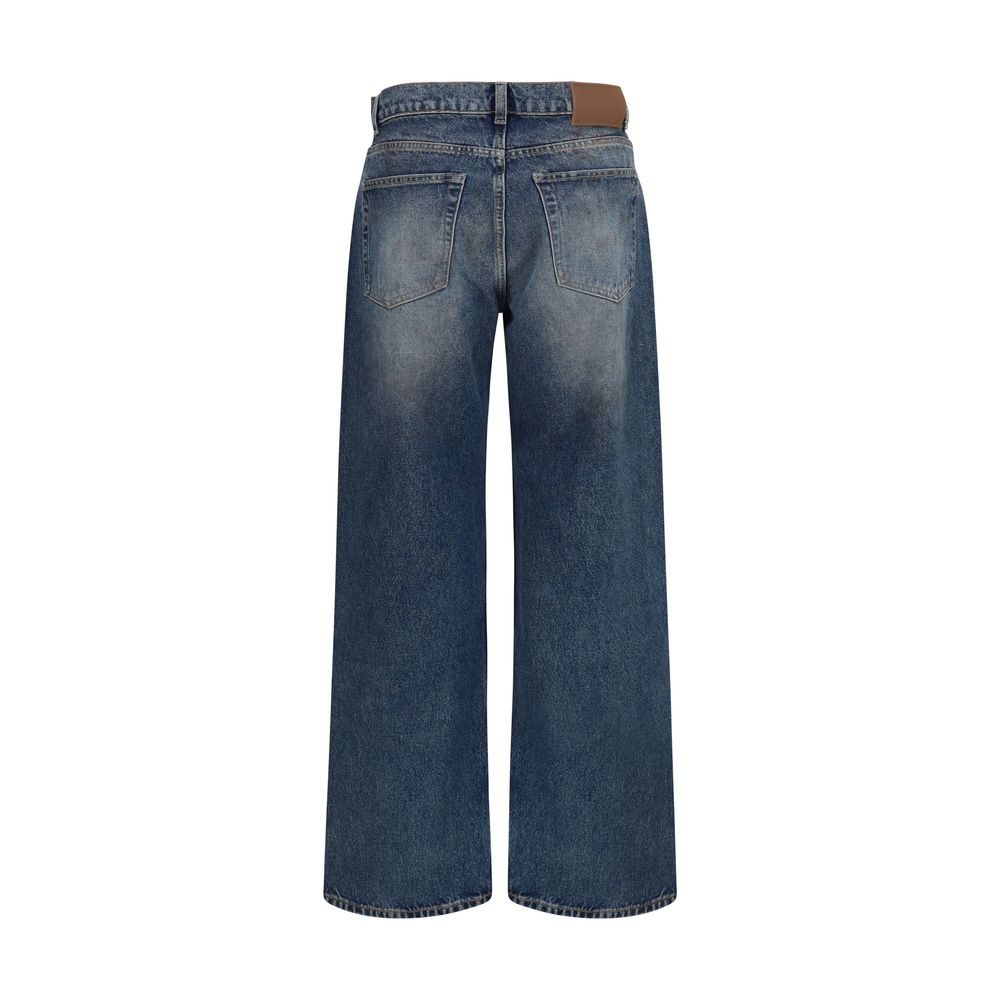 Our Legacy Blue Cotton Relaxed Fit Women's Jeans