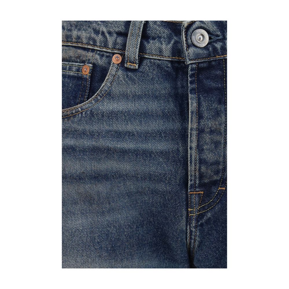 Our Legacy Blue Cotton Relaxed Fit Women's Jeans