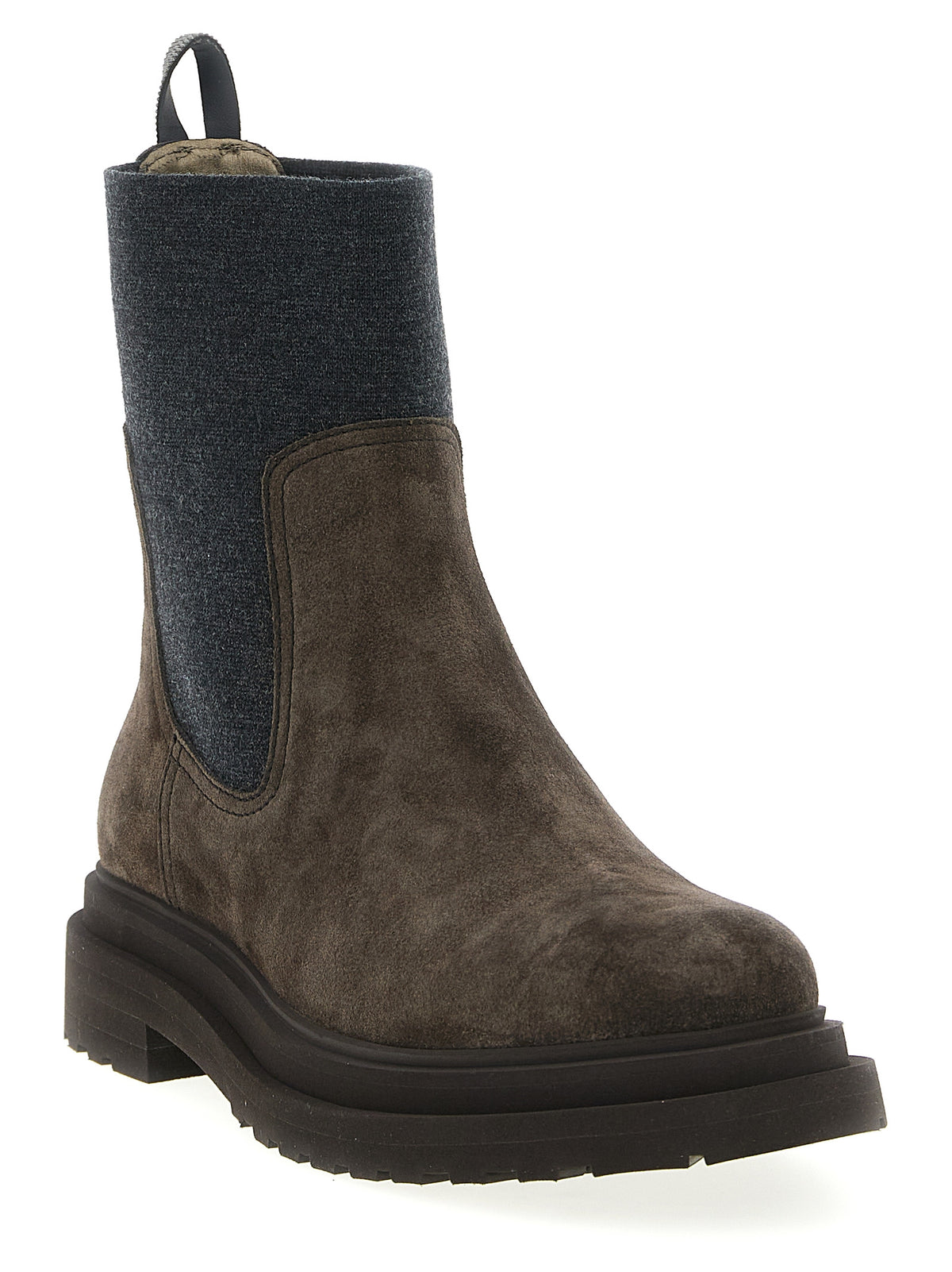 Brunello Cucinelli Brown Calfskin Ankle Women's Boots