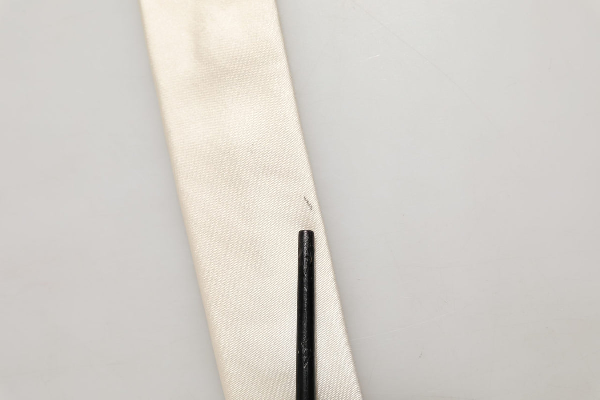 Dolce & Gabbana White Silk Floral Graphic Adjustable Men'sd Men NeckMen's Men's Tie (Pre-Owned)