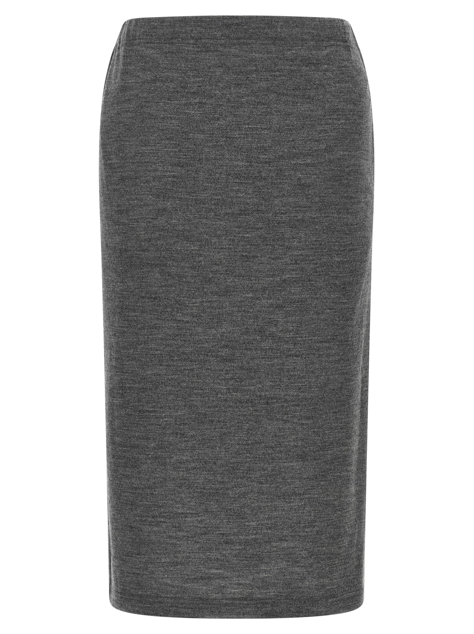 Junya Watanabe Gray Wool Midi Women's Skirt