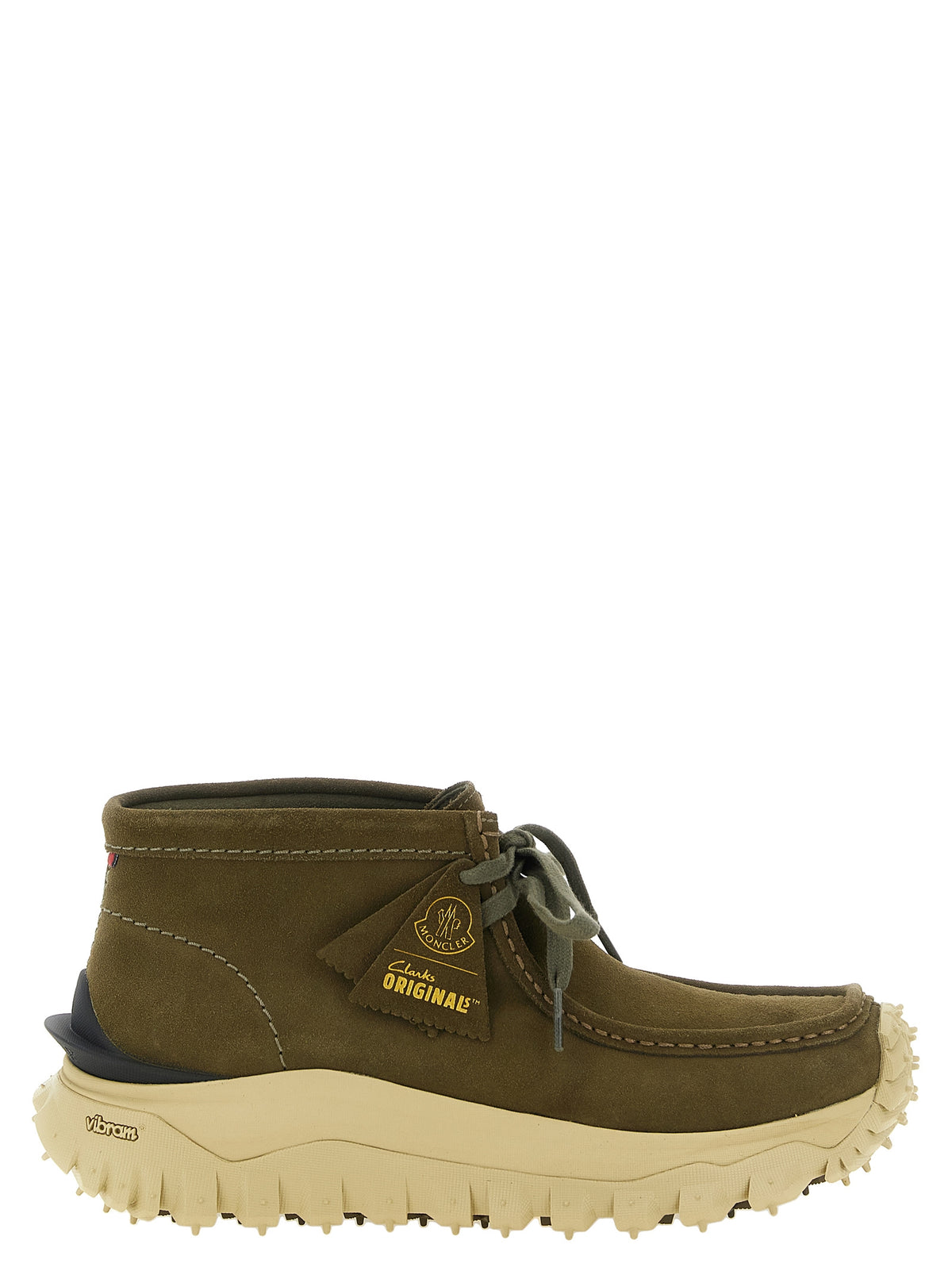 Moncler Bicolor Leather Ankle Men's Boots