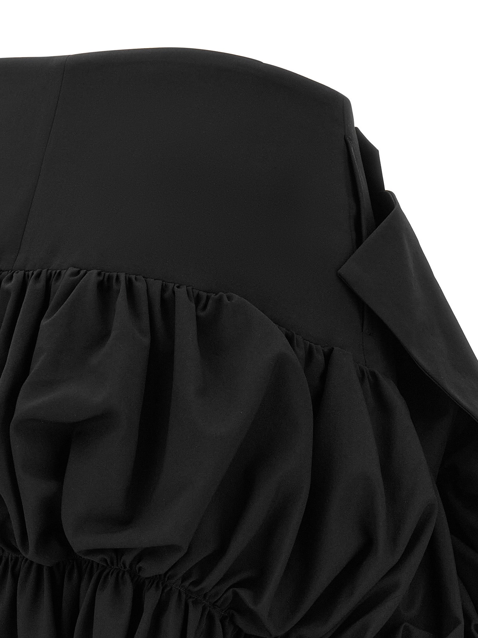 Comme Des Garçons Black Wool Midi Women's Skirt