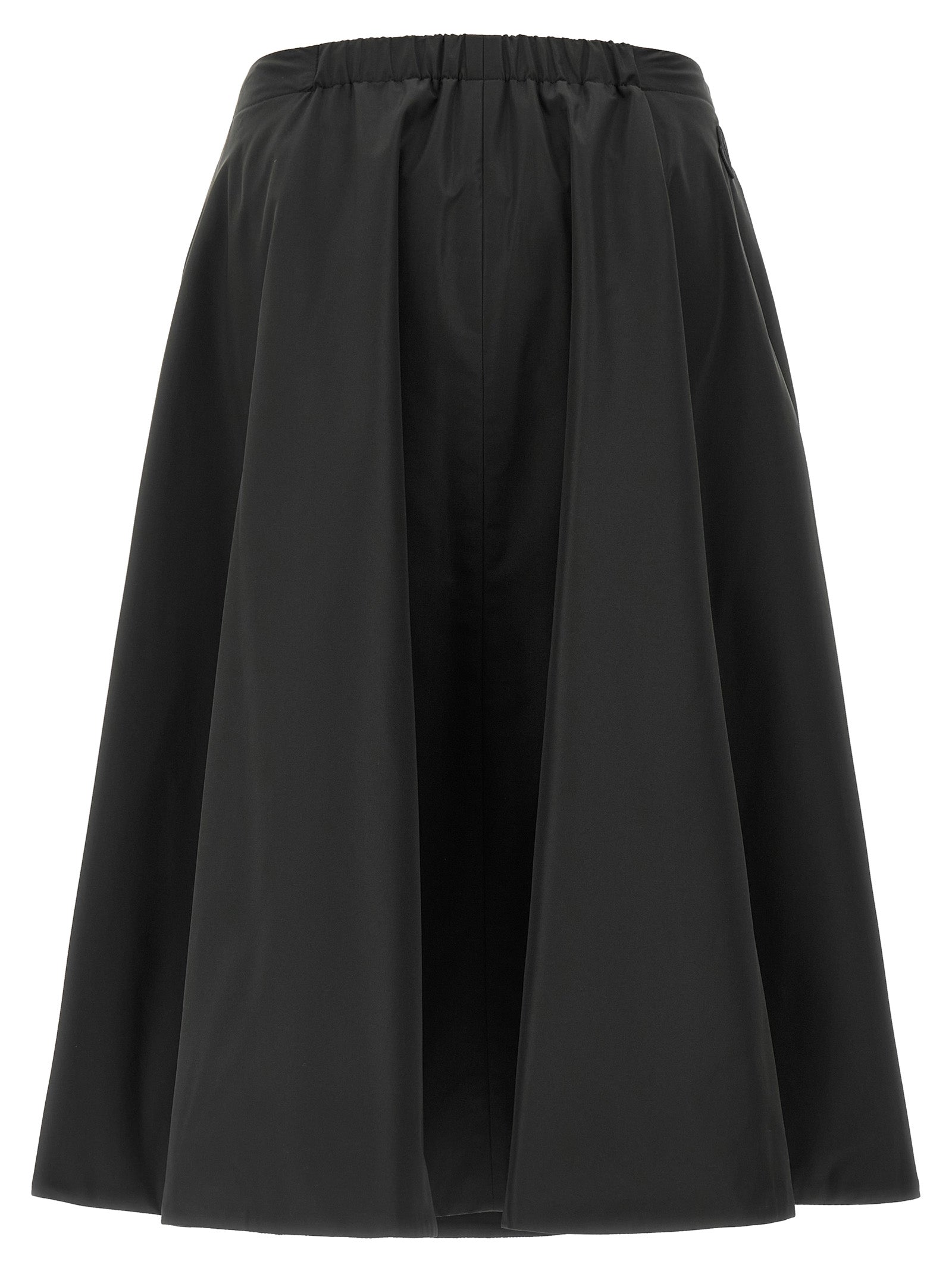 Moncler Black Polyester Midi Women's Skirt