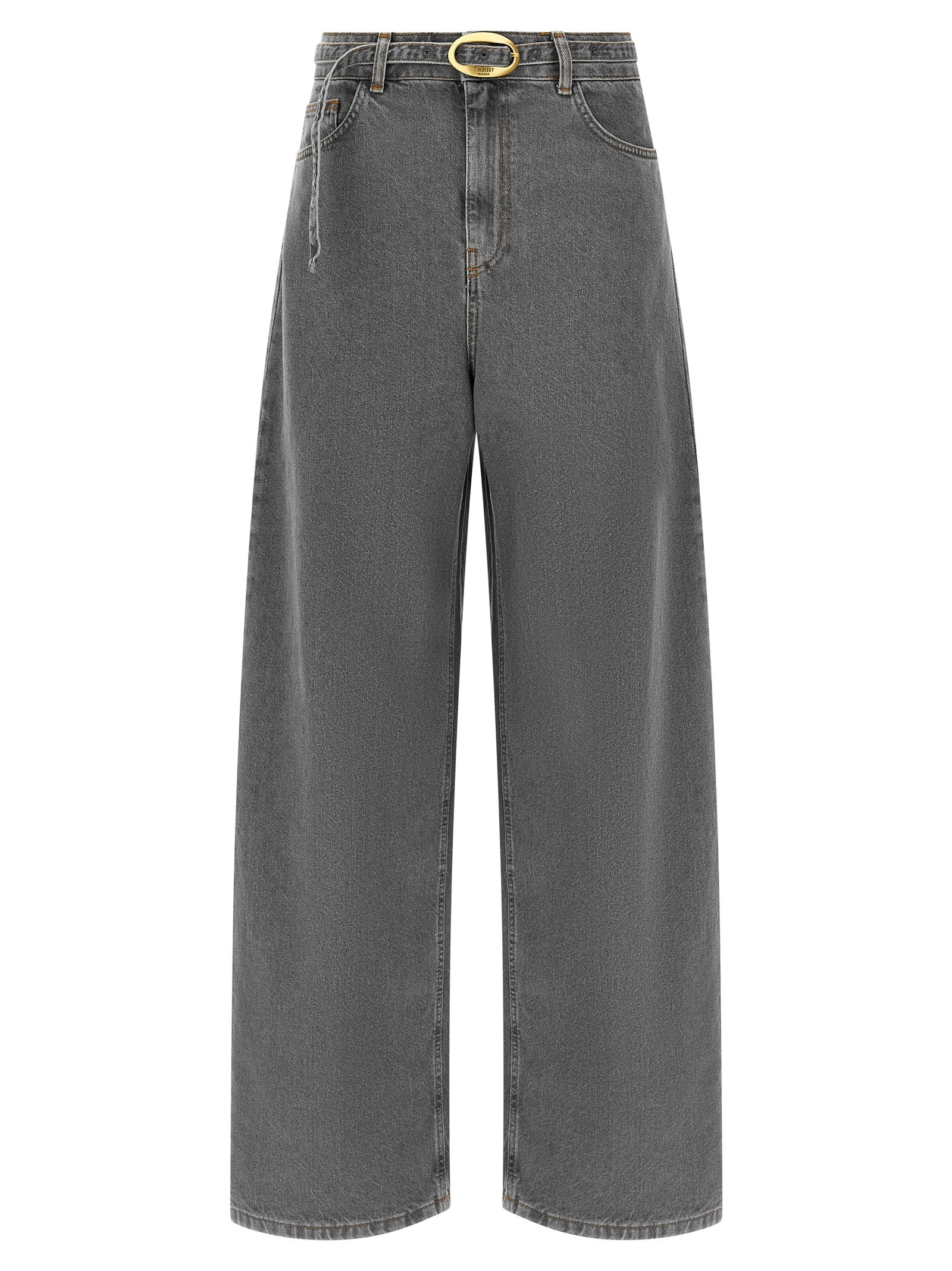 Twinset Gray Cotton Jeans Women's Denim