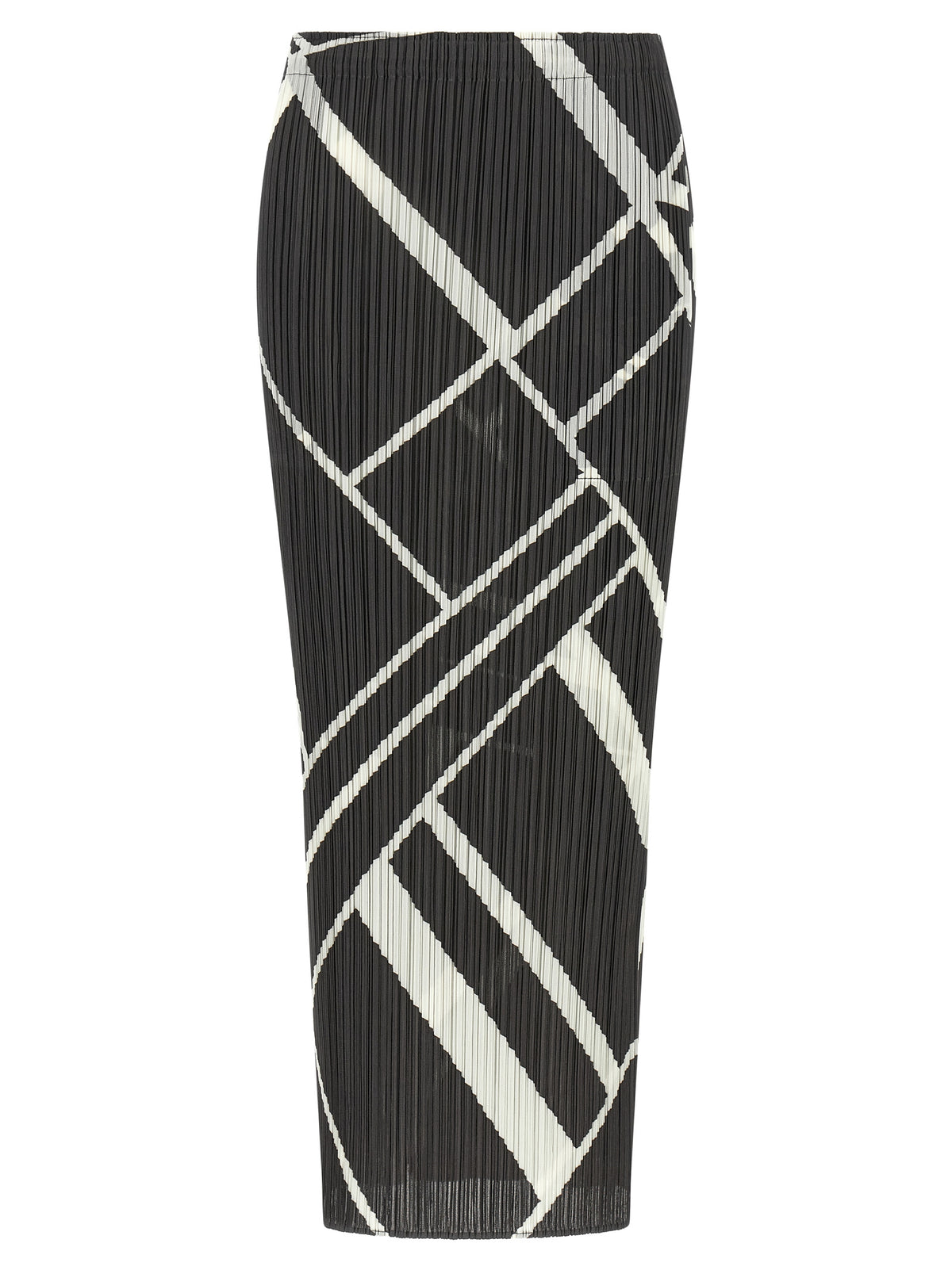 PLEATS PLEASE ISSEY MIYAKE Gray Polyester Mini Women's Skirt