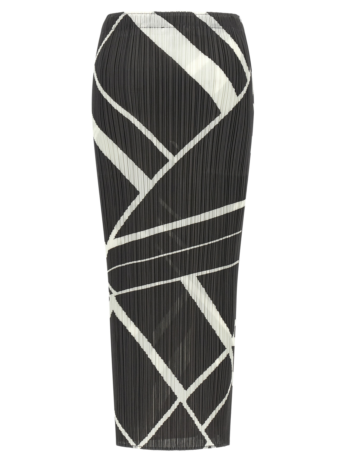 PLEATS PLEASE ISSEY MIYAKE Gray Polyester Mini Women's Skirt