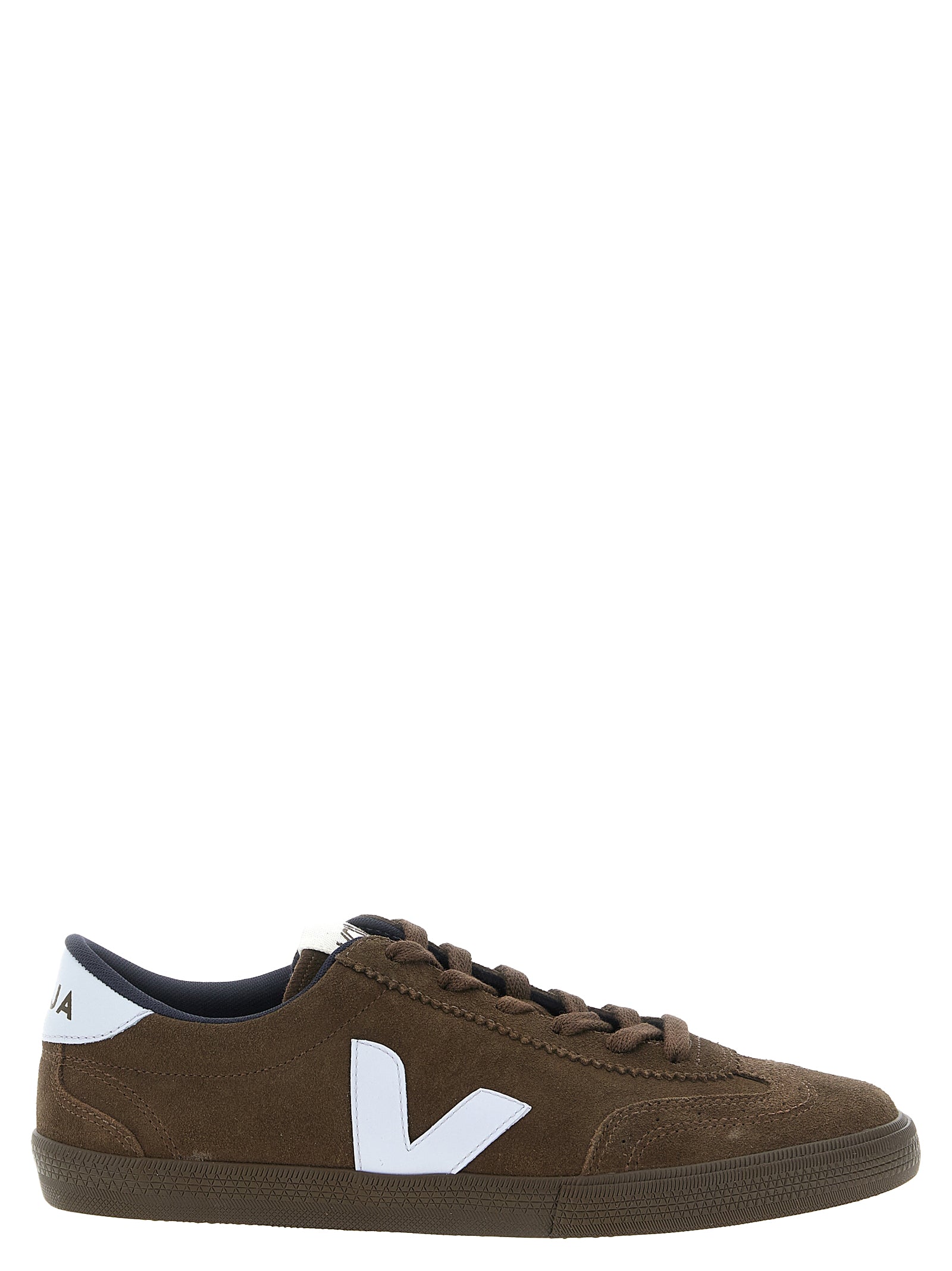 Veja Brown Calfskin Athletic Men's Sneakers