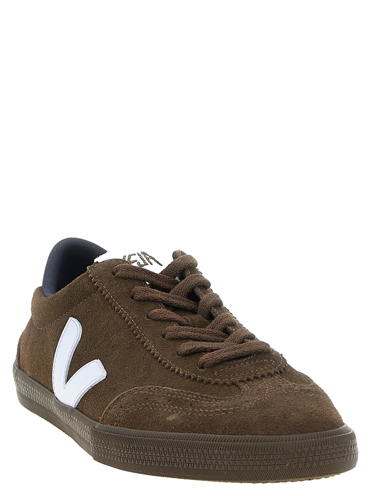 Veja Brown Calfskin Athletic Men's Sneakers