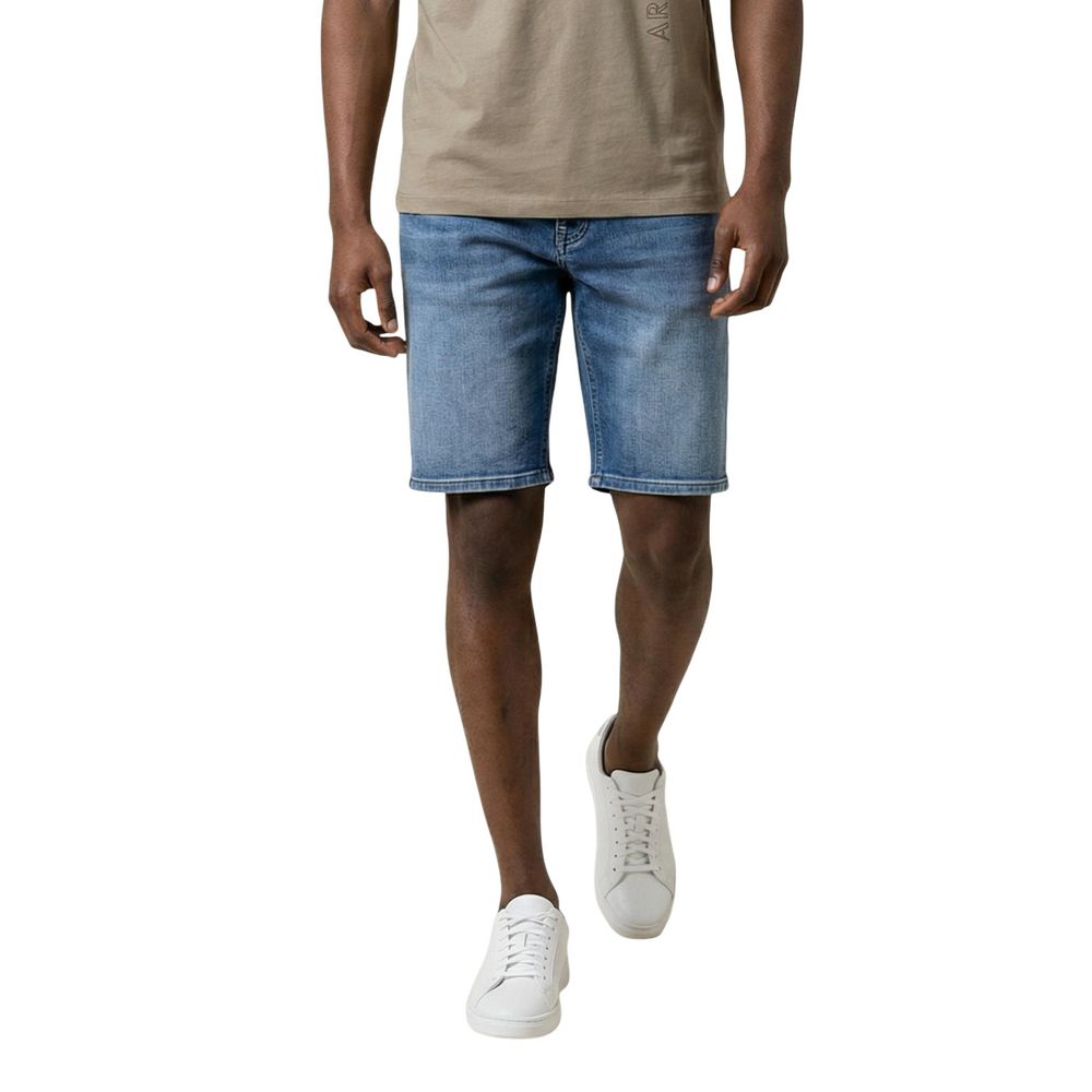 Replay Blue Cotton Bermuda Men's Shorts