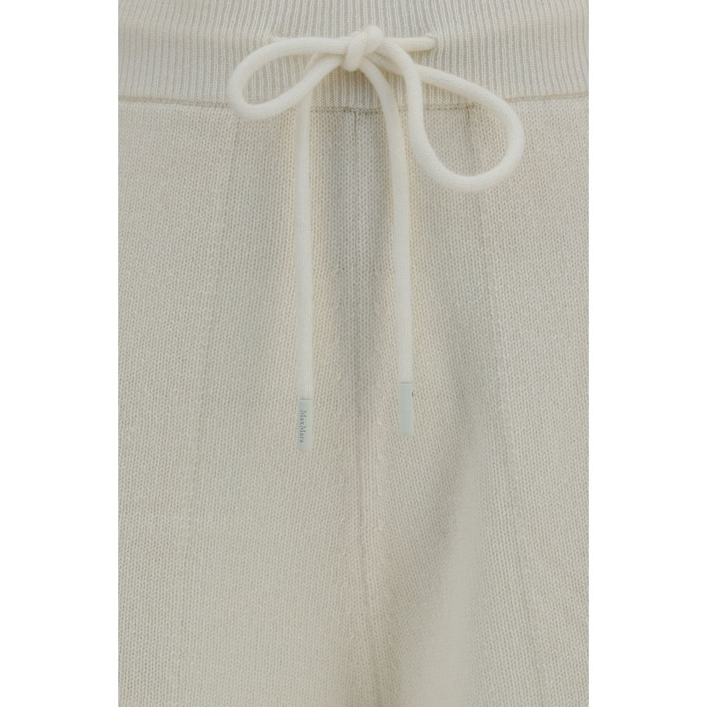 Max Mara Beige Cashmere Casual Women's Pants
