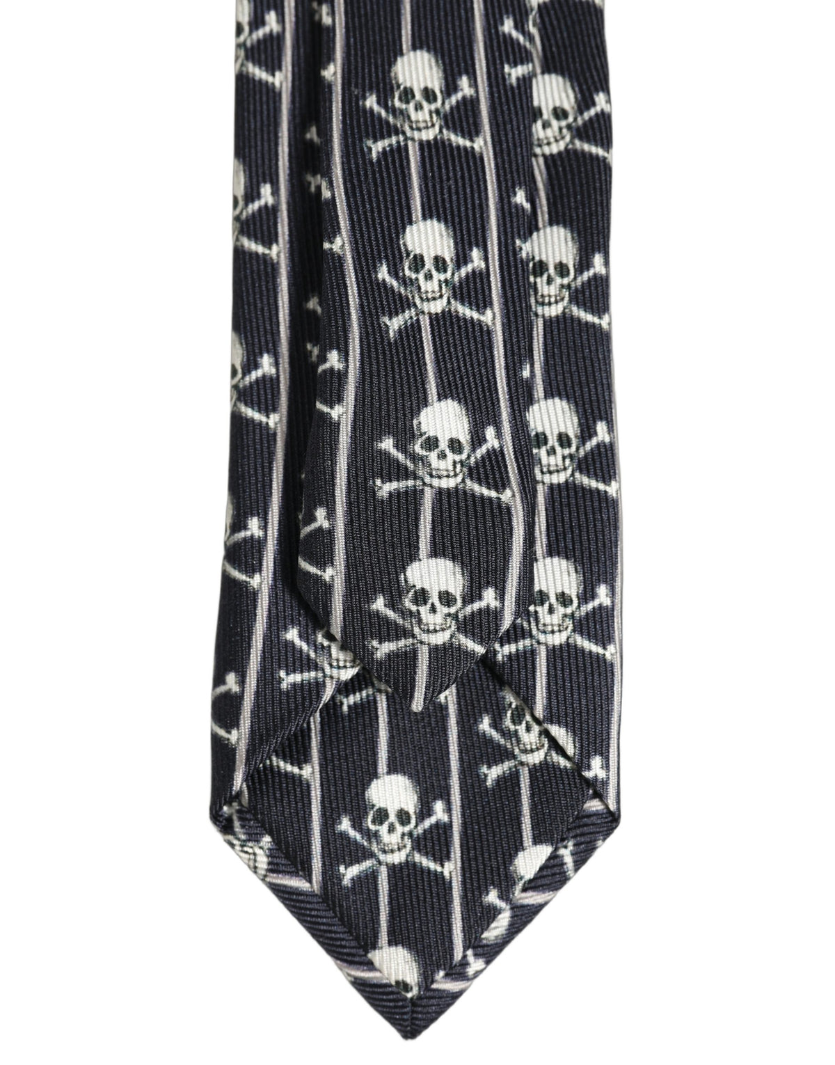 Dolce & Gabbana Men Black Silk Skull Fantasy Adjustable Men'sd NeckMen's Men's Tie