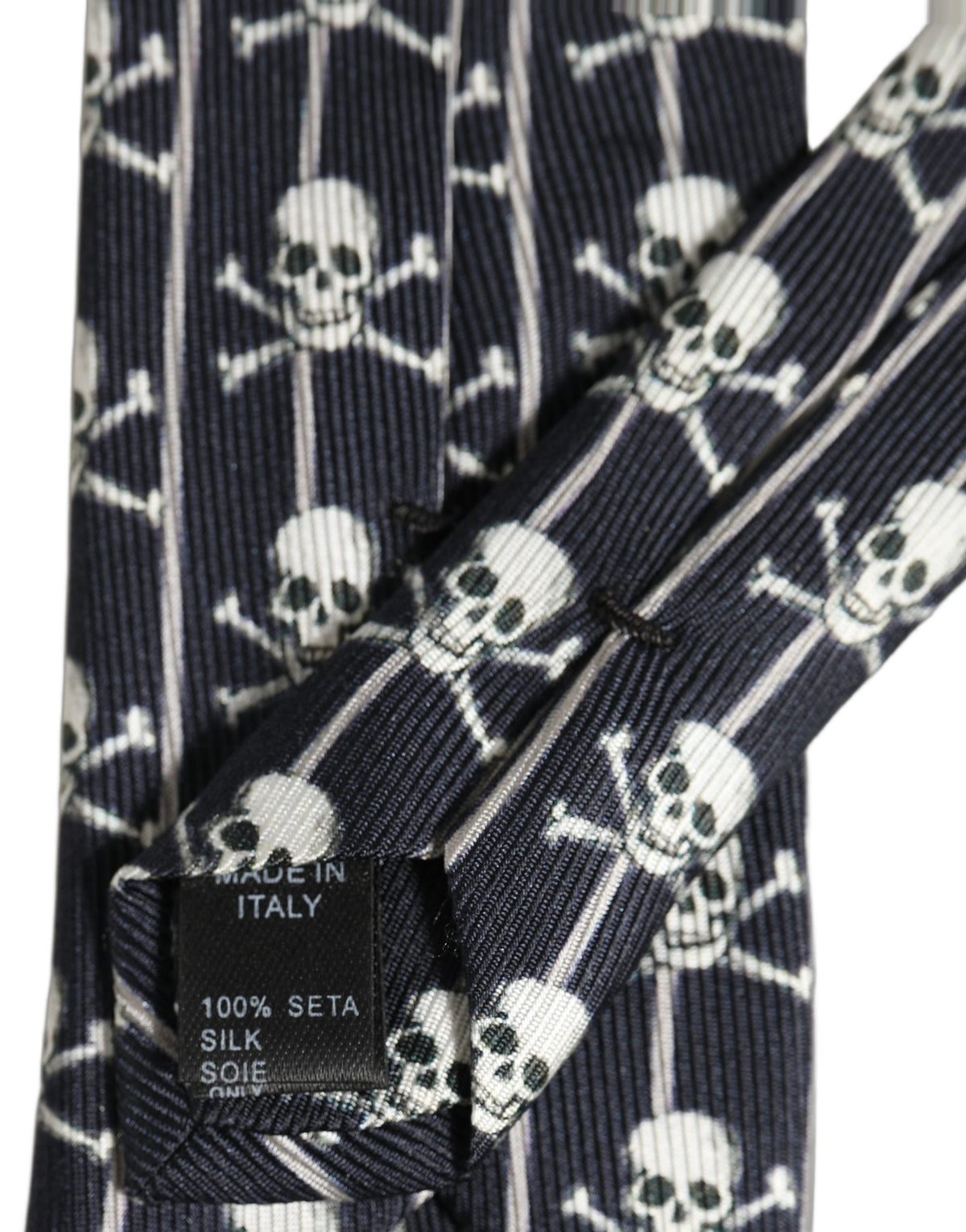 Dolce & Gabbana Men Black Silk Skull Fantasy Adjustable Men'sd NeckMen's Men's Tie