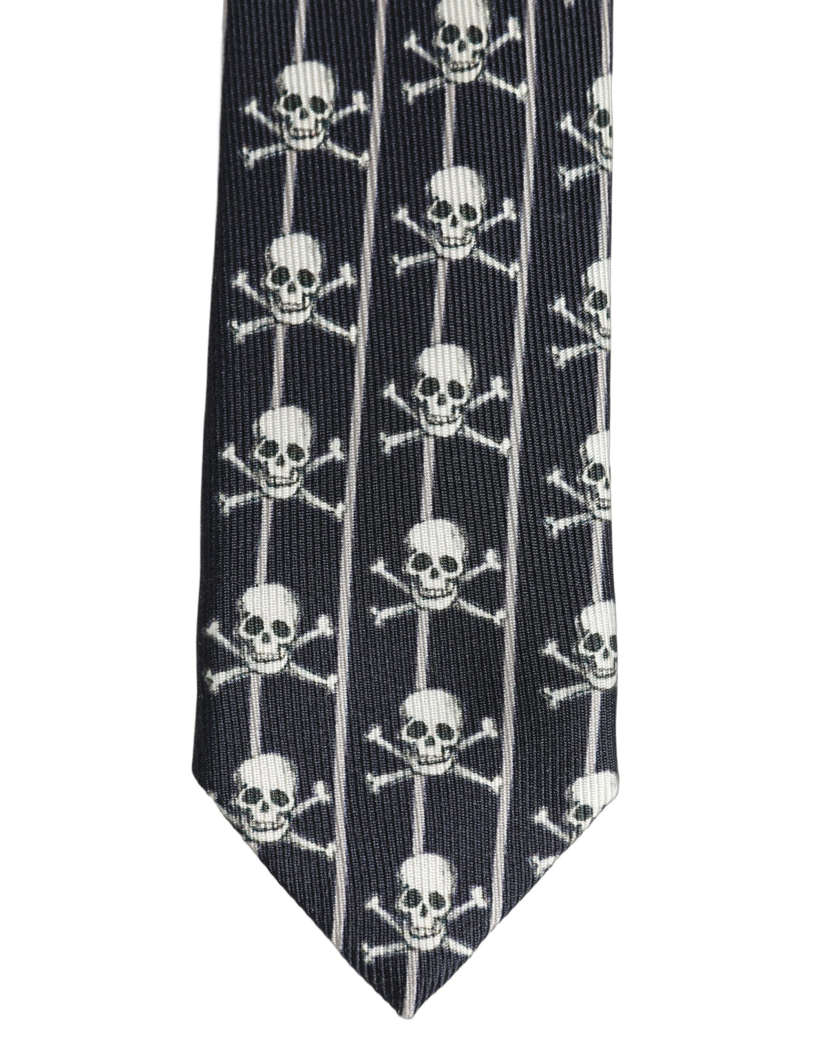 Dolce & Gabbana Men Black Silk Skull Fantasy Adjustable Men'sd NeckMen's Men's Tie