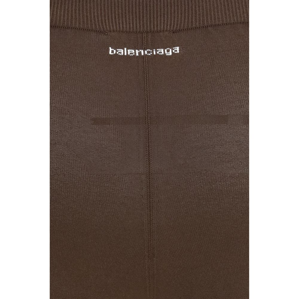 Balenciaga Brown Viscose Women's Leggings