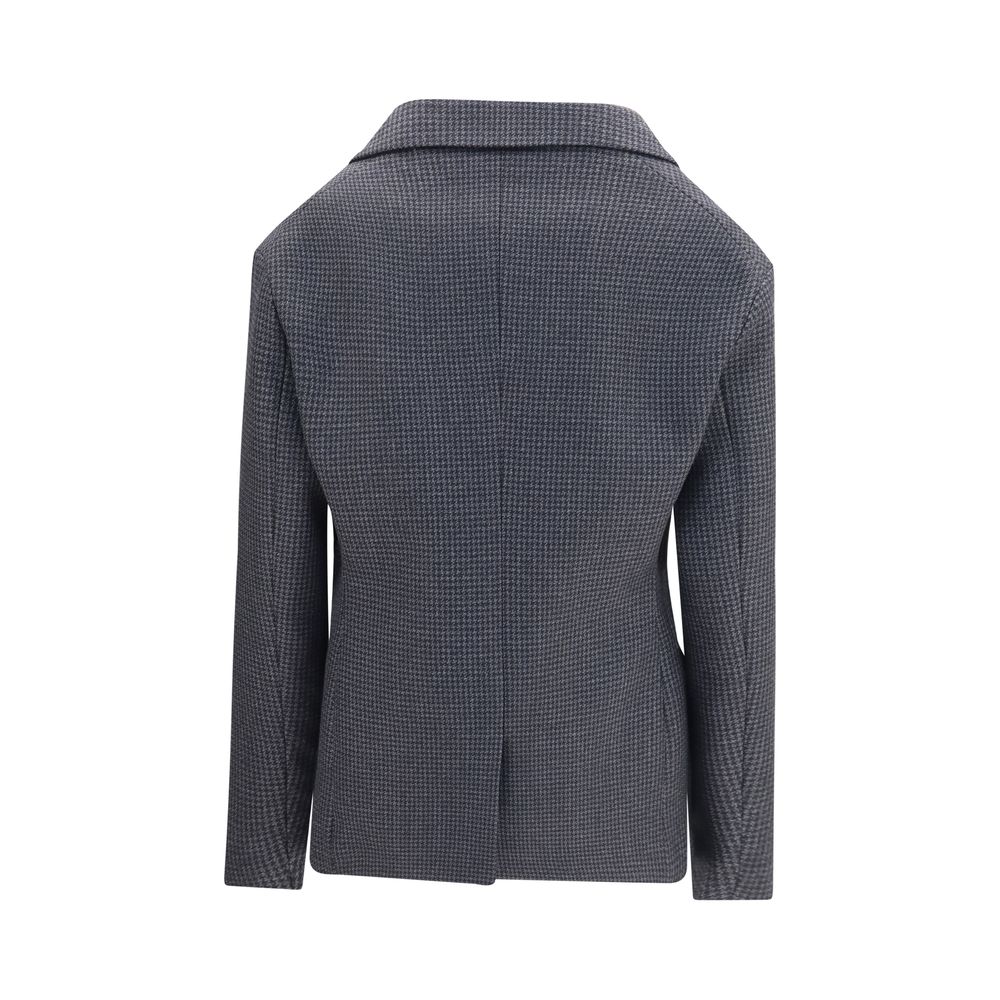 Balenciaga Gray Wool Oves Aries Women's Blazer