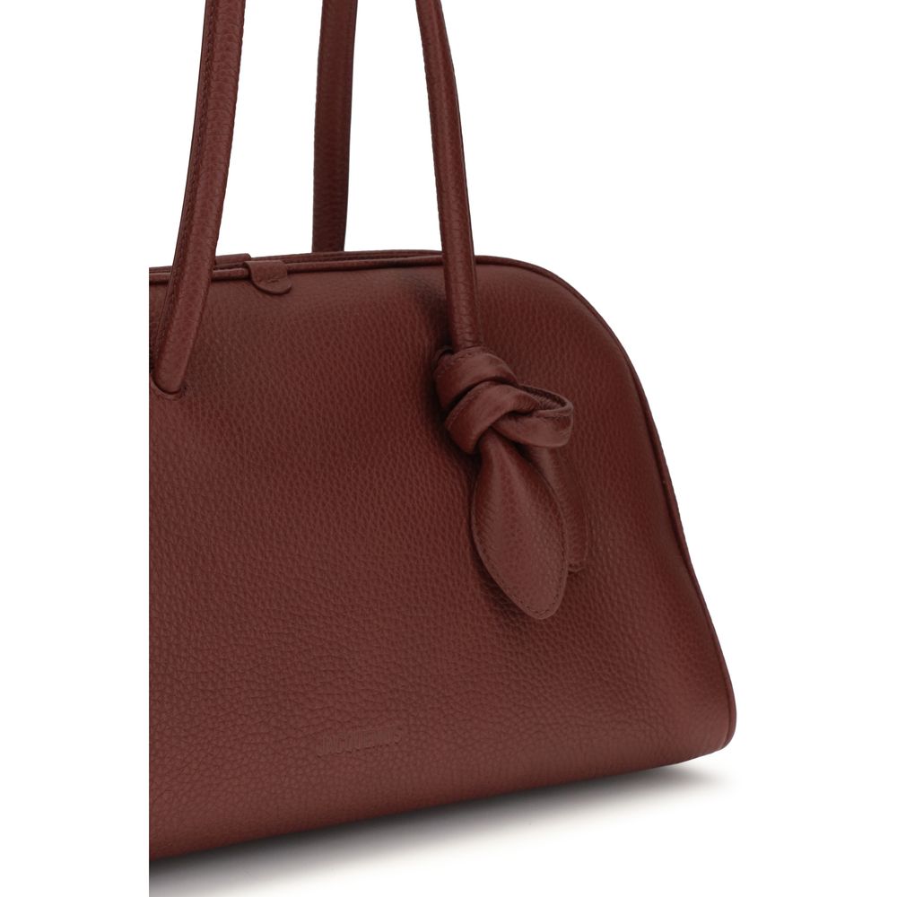 Jacquemus Bordeaux Calf Leather Bos Taurus Women's Handbag