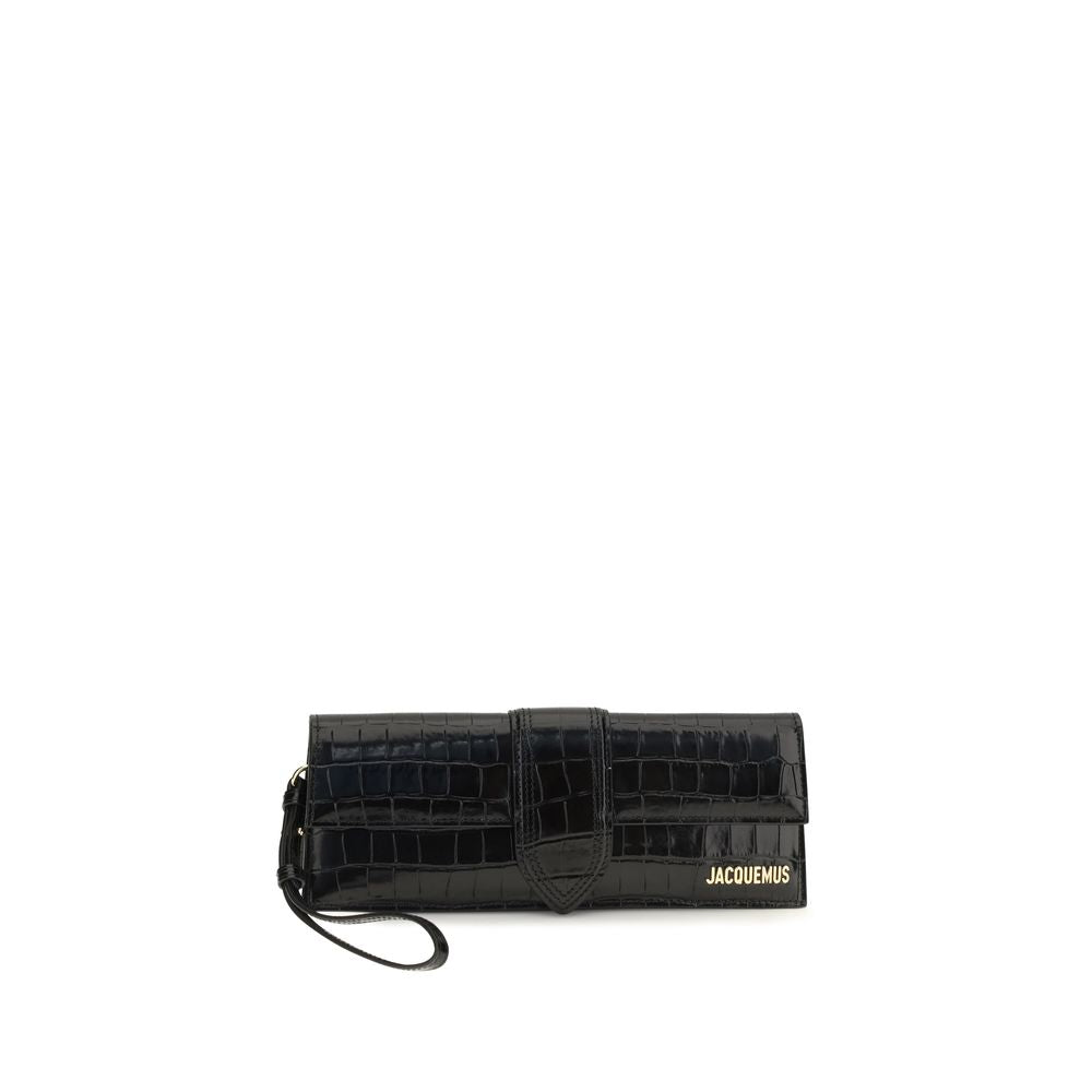 Jacquemus Black Calf Leather Bos Taurus Clutch Women's Bag