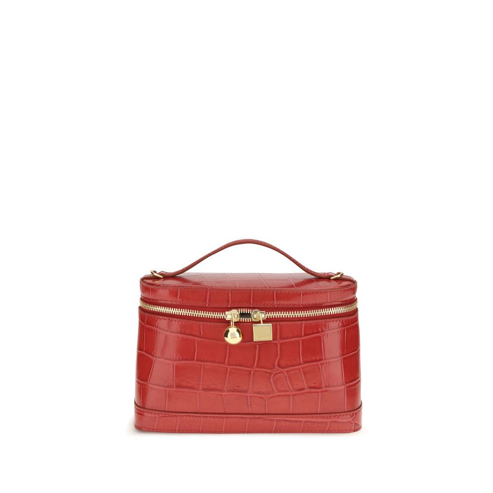 Jacquemus Red Calf Leather Bos Taurus Shoulder Women's Bag