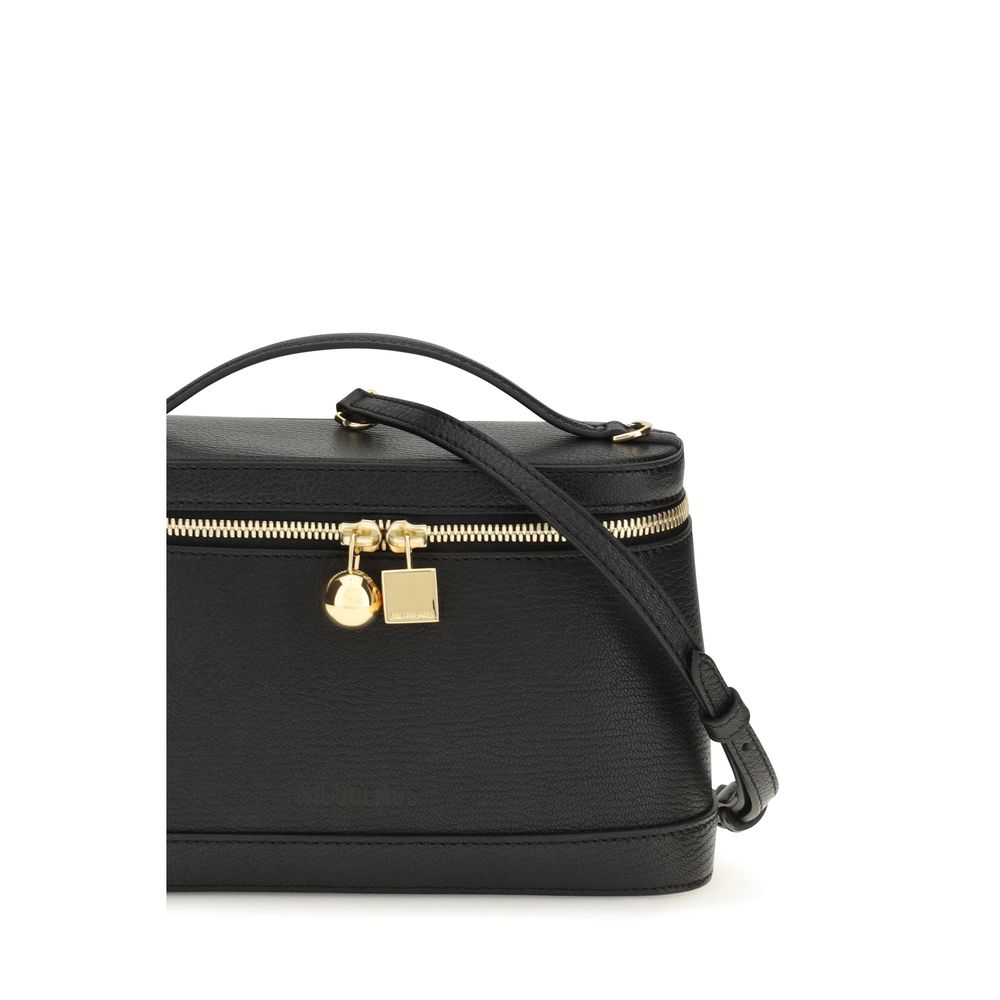 Jacquemus Black Calf Leather Bos Taurus Shoulder Women's Bag
