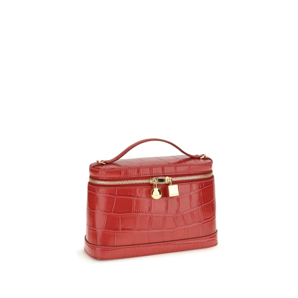 Jacquemus Red Calf Leather Bos Taurus Shoulder Women's Bag