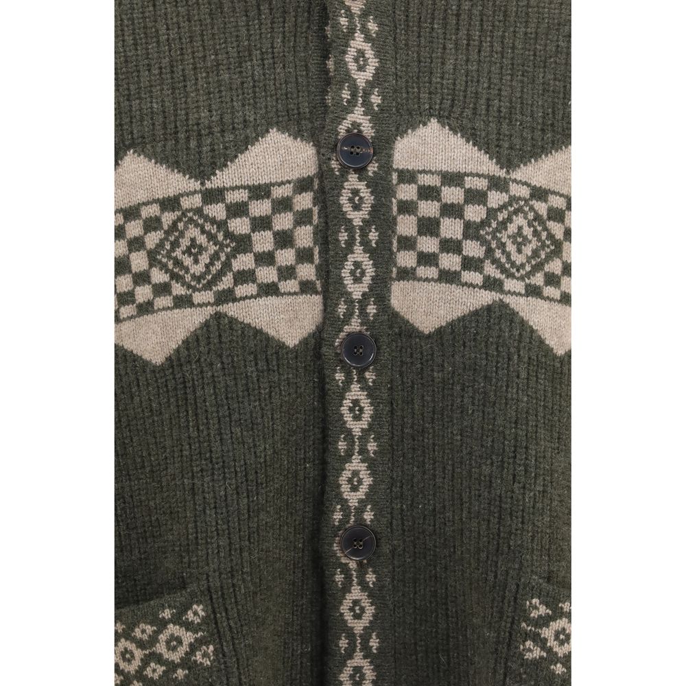 Baziszt Bicolor Cashmere Men's Cardigan