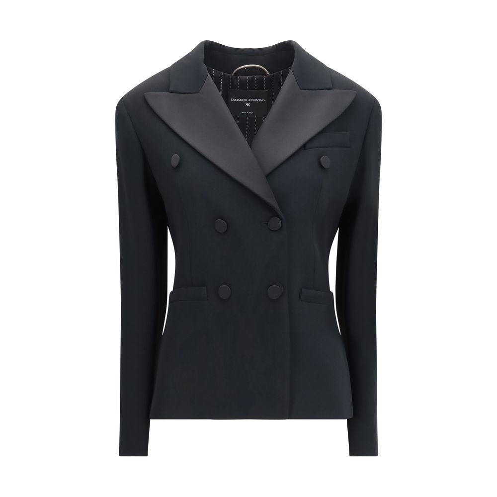 Ermanno Scervino Black Viscose Women's Blazer