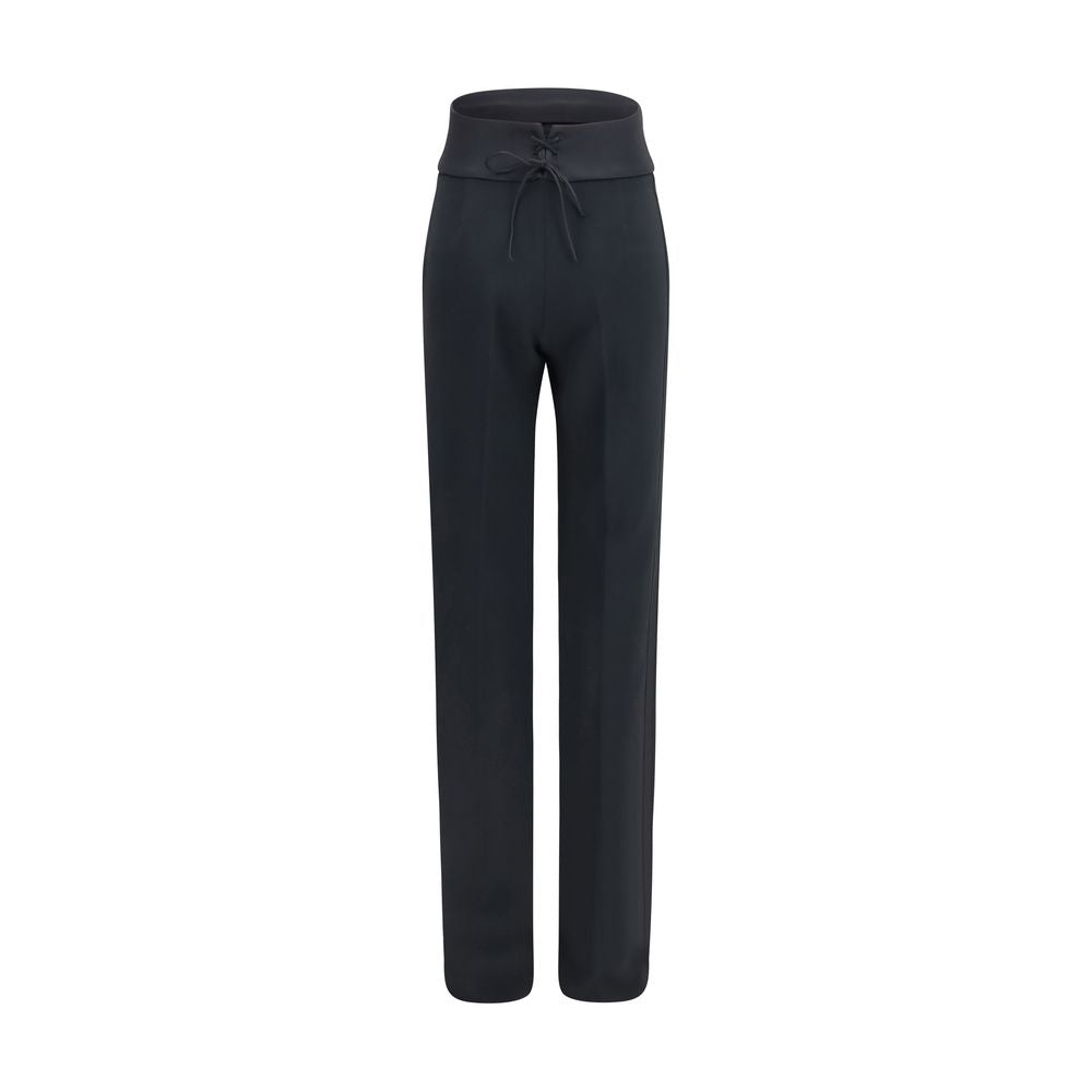 Ermanno Scervino Black Viscose Casual Women's Pants