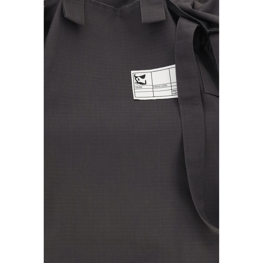 GR10K Gray Polyester Shoulder Men's Bag