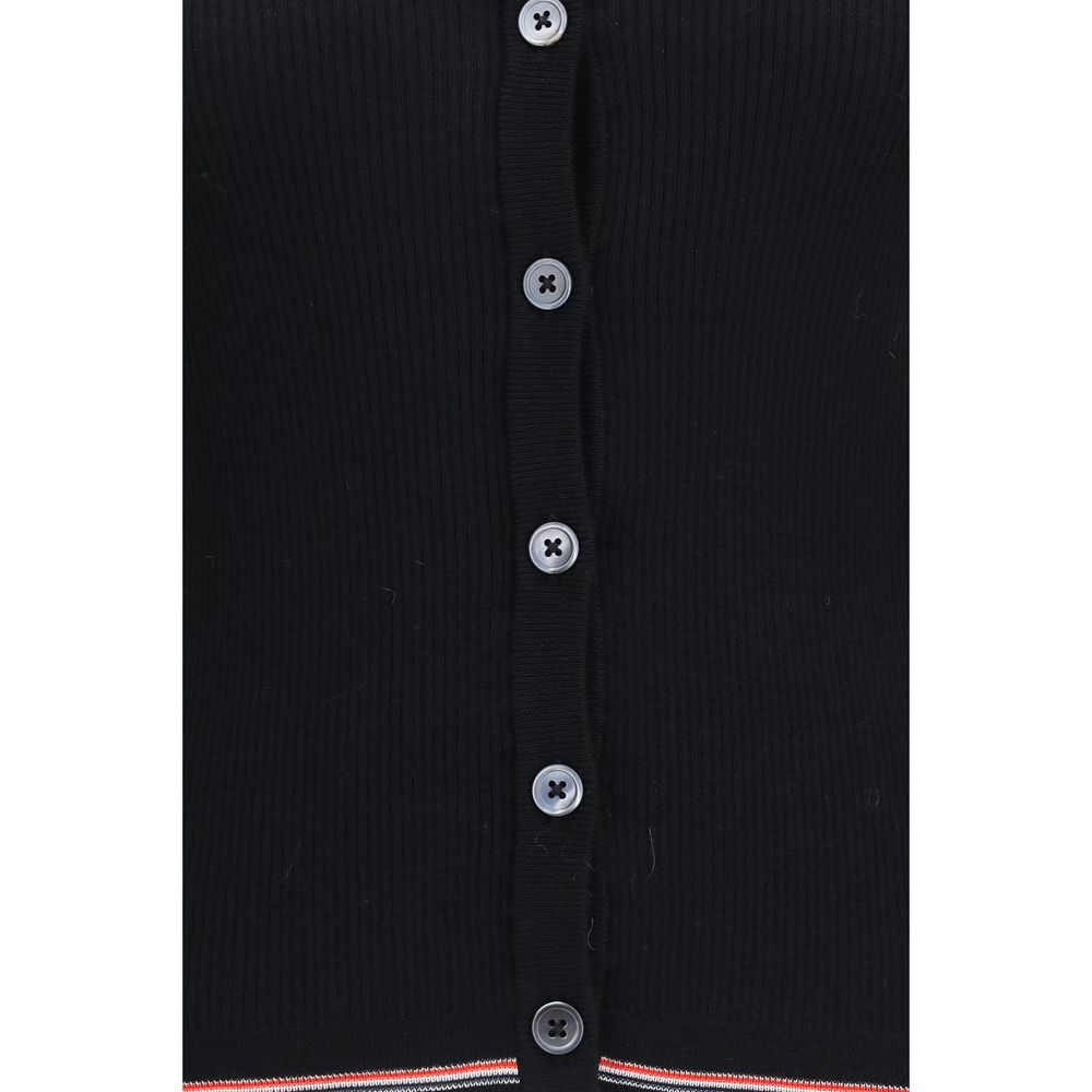 Thom Browne Black Wool Oves Aries Women's Cardigan