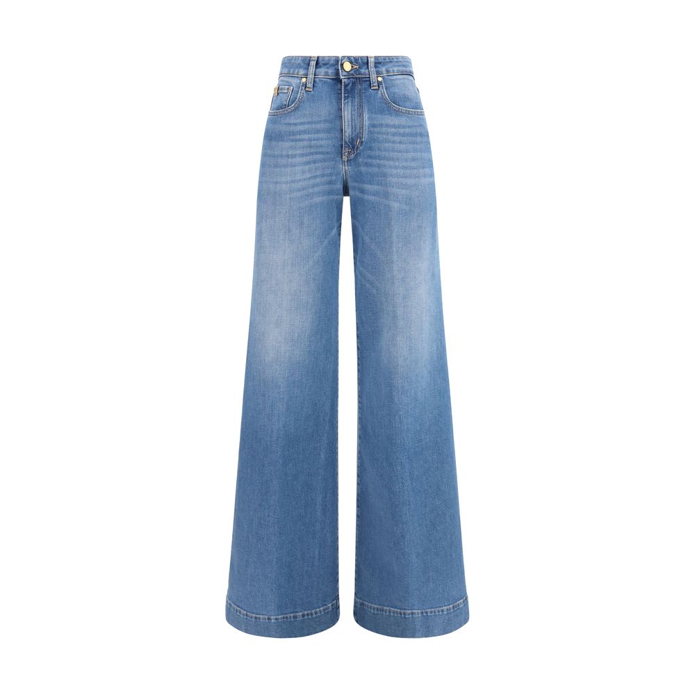 Jacob Cohen Blue Cotton Relaxed Fit Women's Jeans