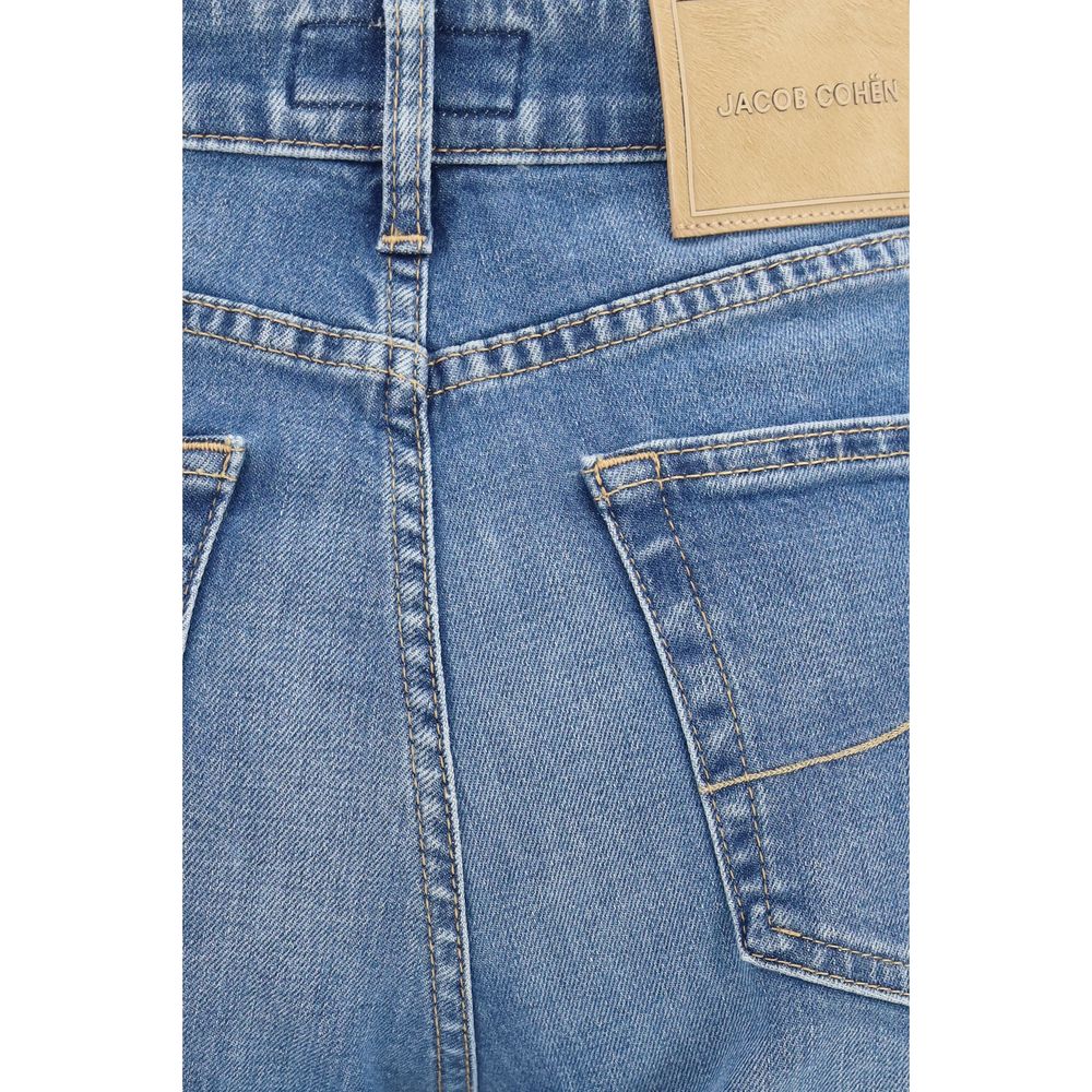 Jacob Cohen Blue Cotton Relaxed Fit Women's Jeans